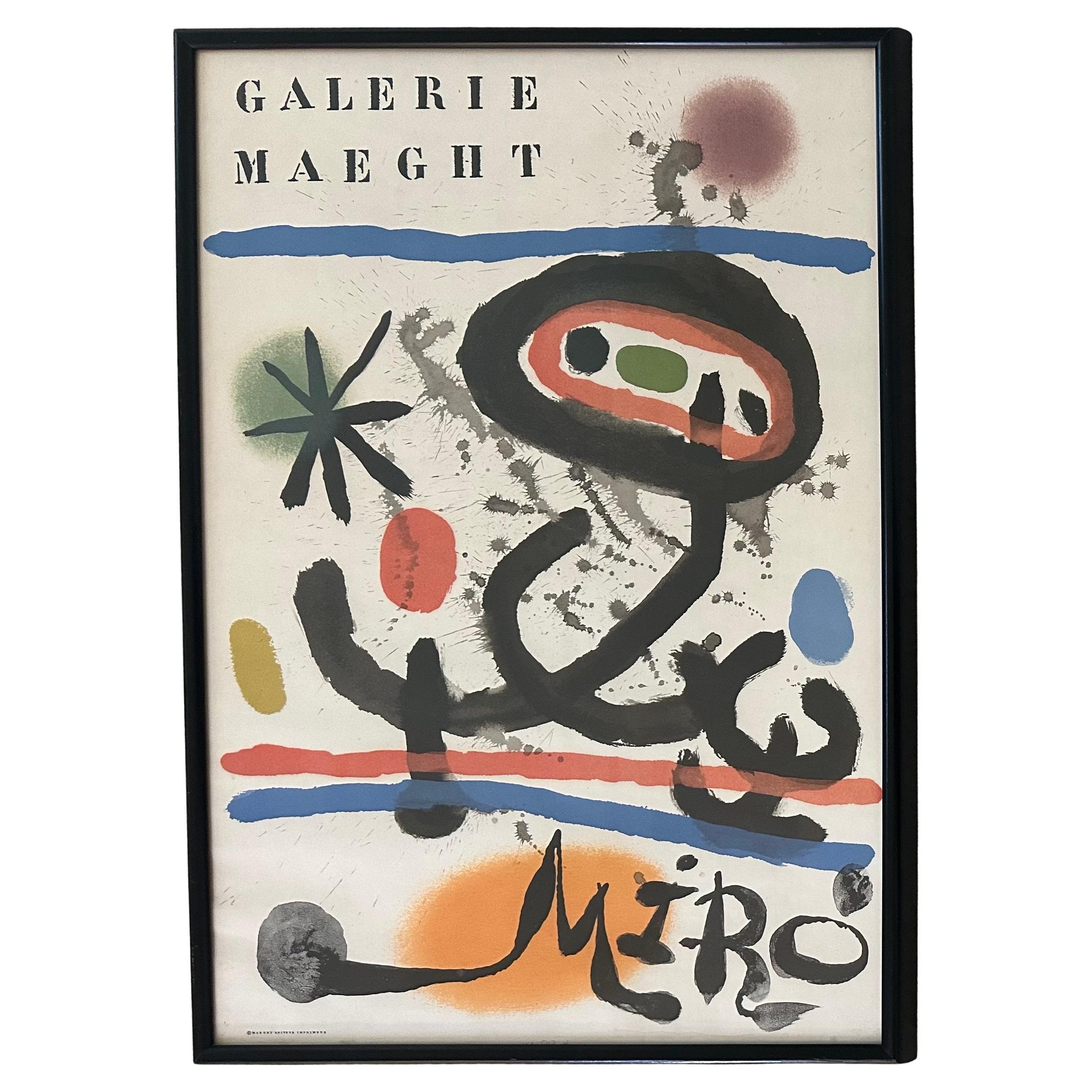 Joan Miró - Litografia originale a colori della Galerie Maeght, Parigi, 1960 ca.