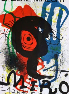 Joan Miro Gallerie Maeght Modern Poster Framed