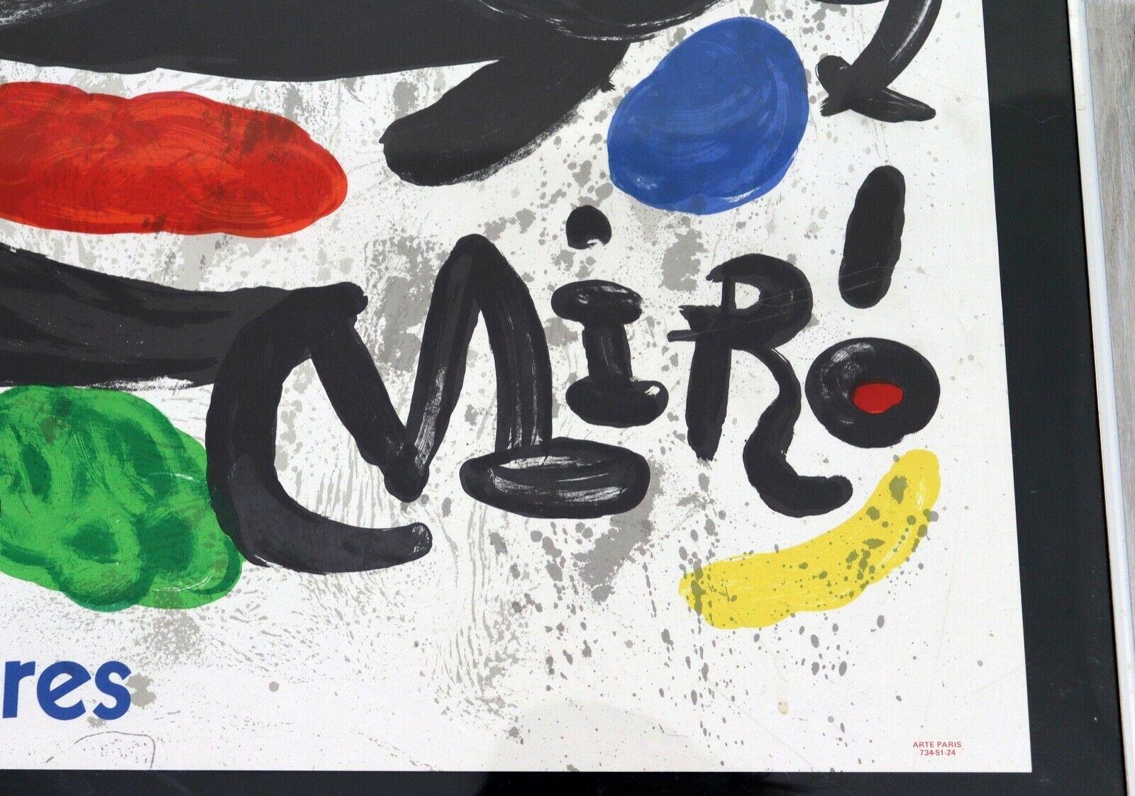 Late 20th Century Joan Miro Gallerie Maeght Sculpture Modern Poster