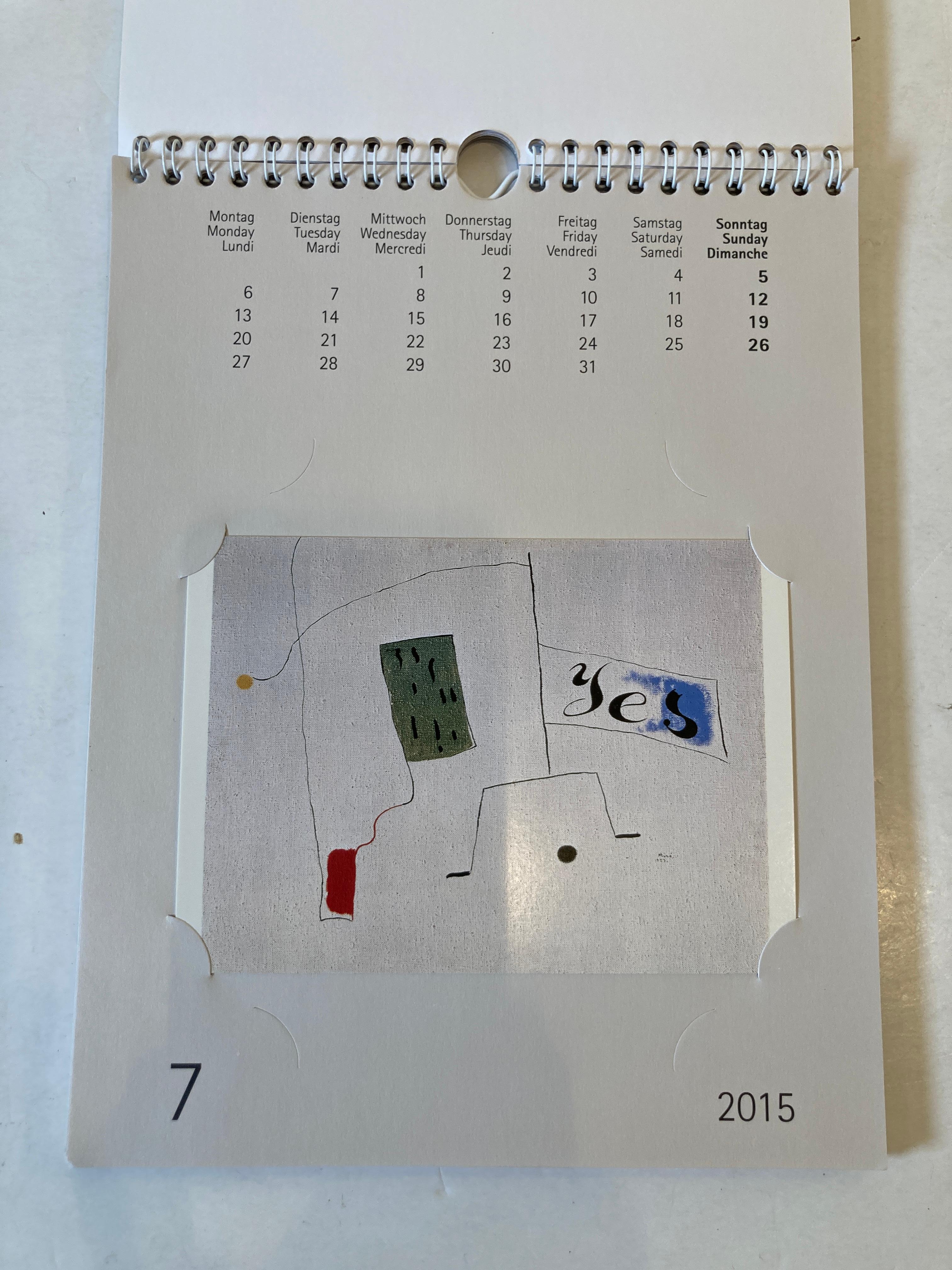 Joan Miro Kalender 2015 For Sale 2