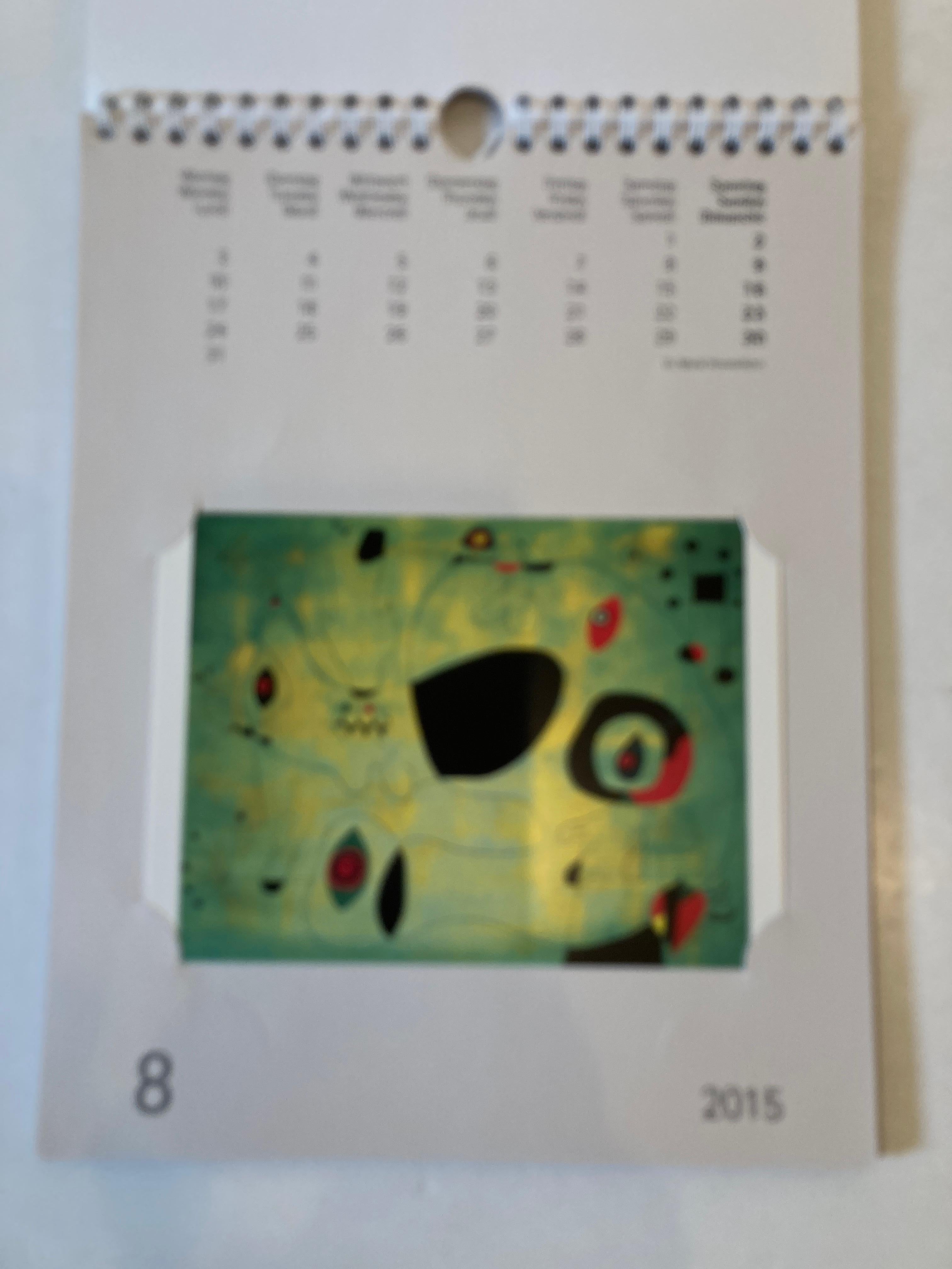 Joan Miro Kalender 2015 im Angebot 6