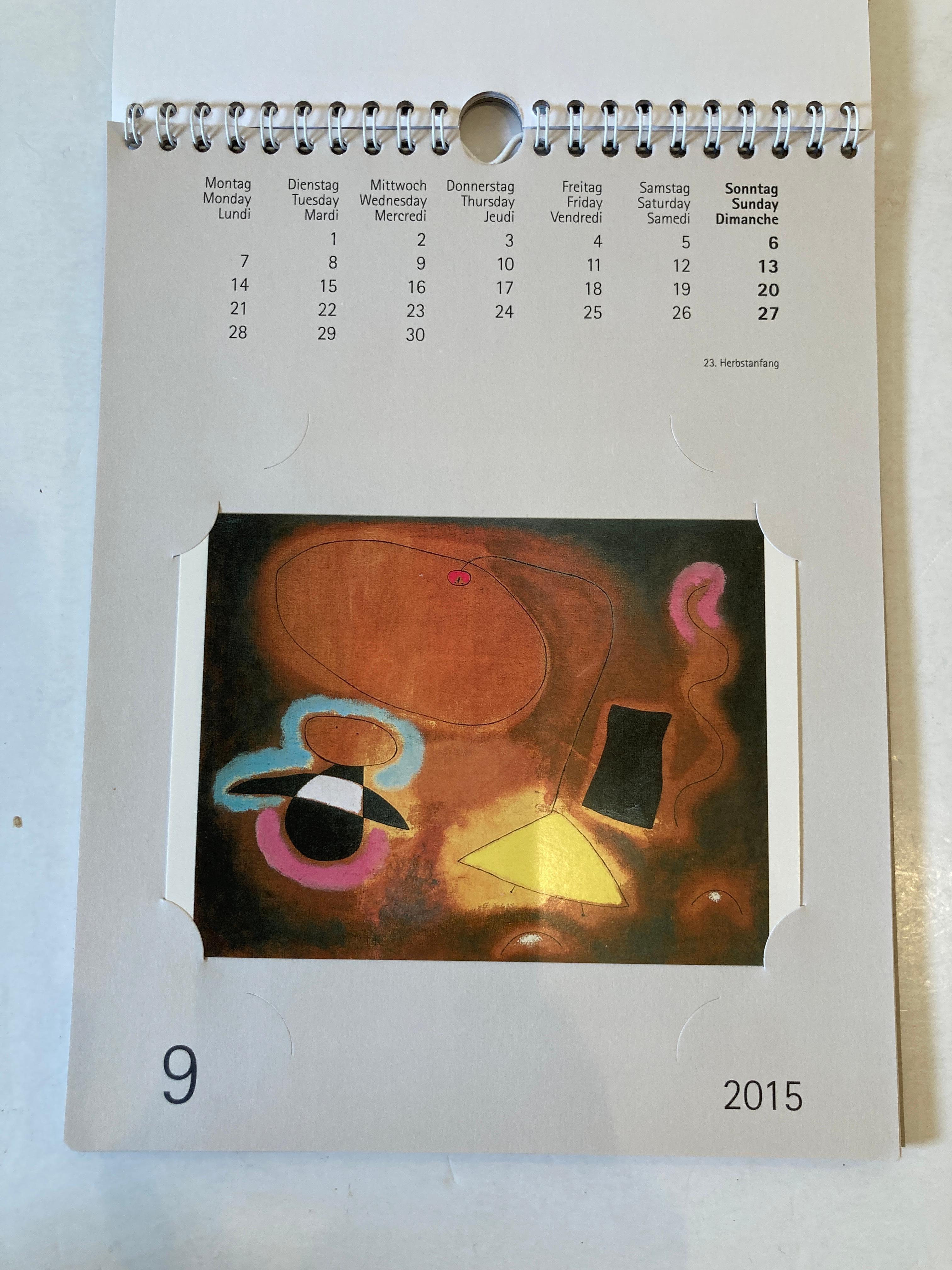 Joan Miro Kalender 2015 For Sale 4