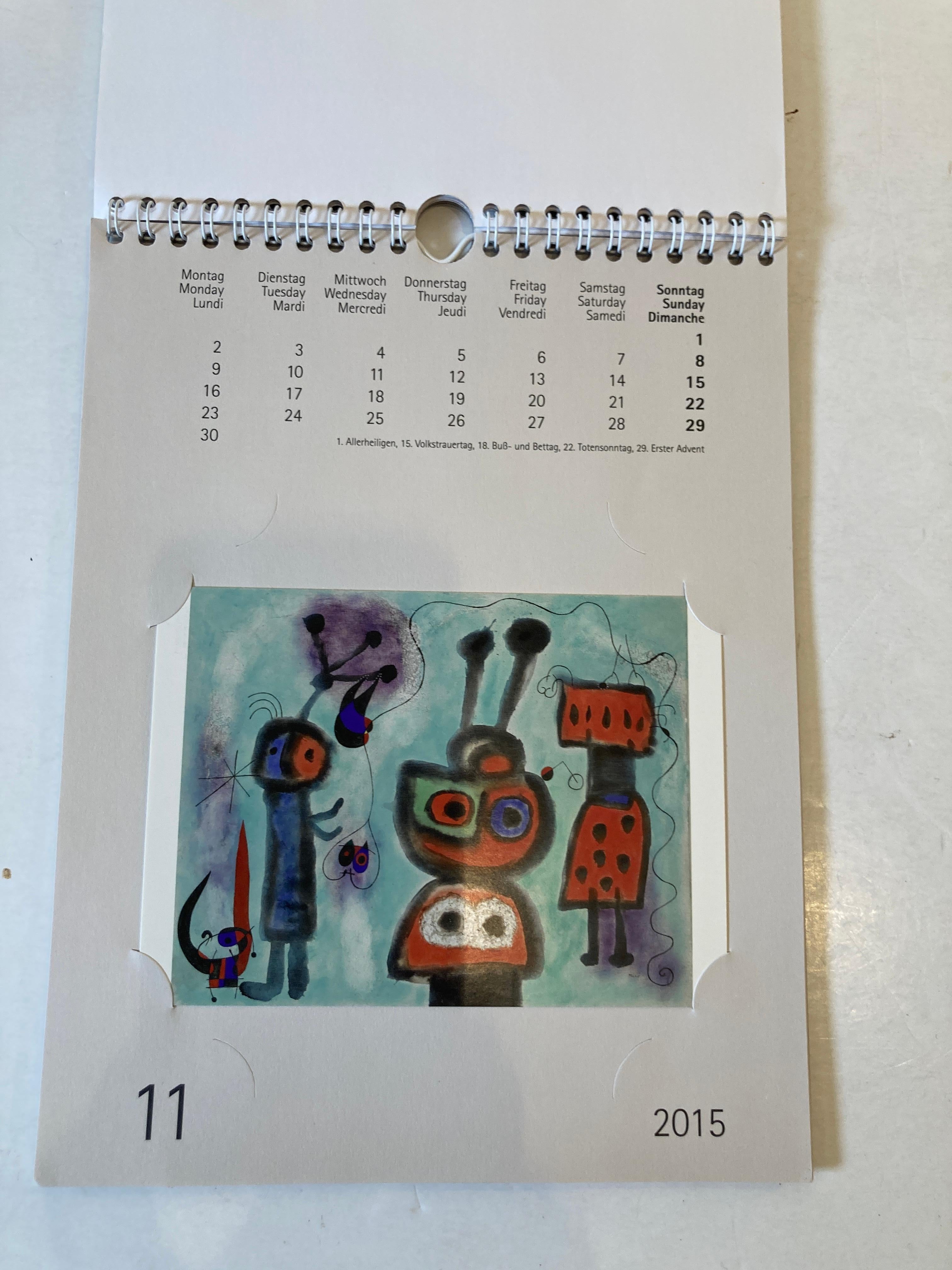 Joan Miro Kalender 2015 im Angebot 9