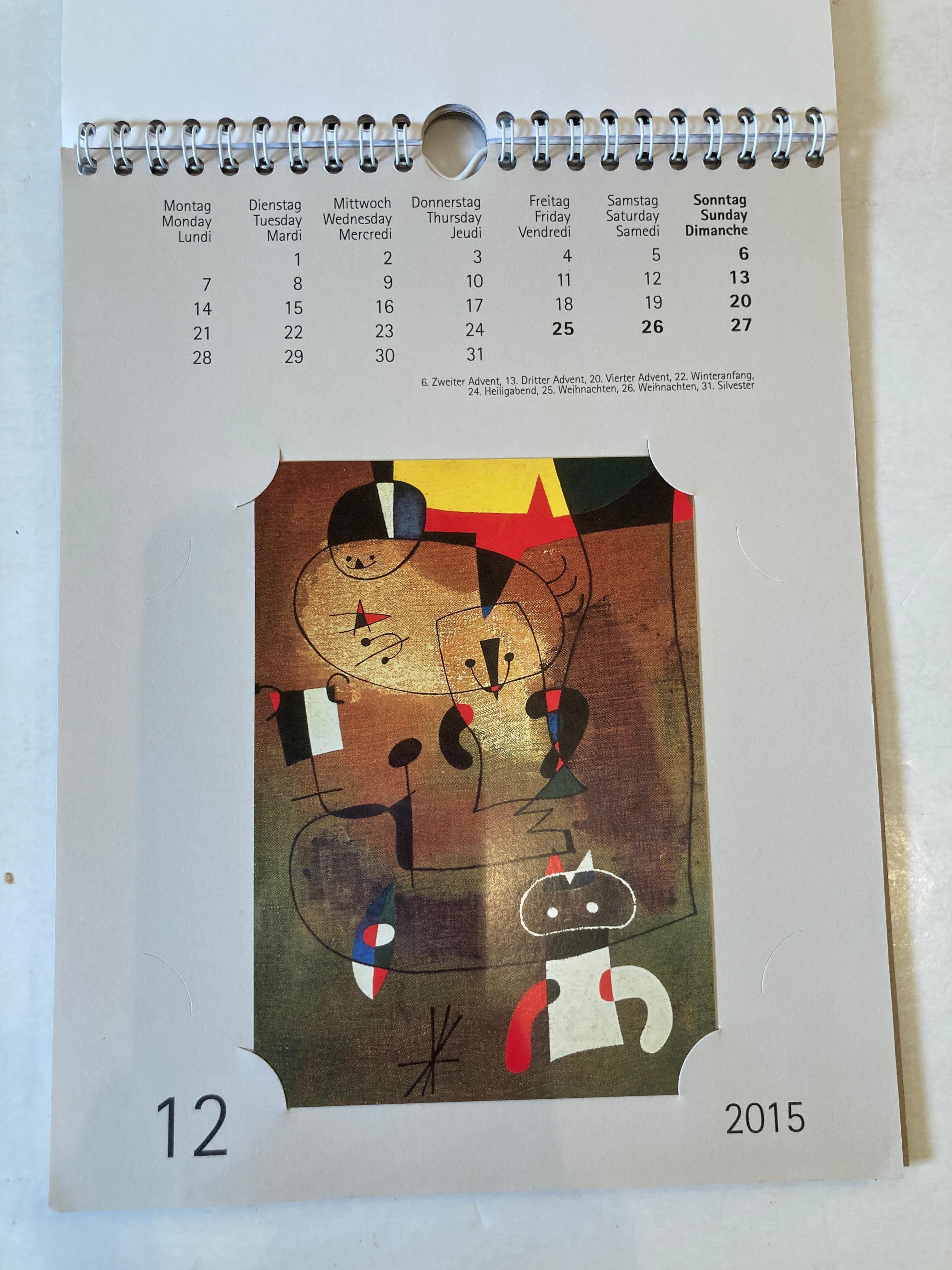 Joan Miro Kalender 2015 im Angebot 10
