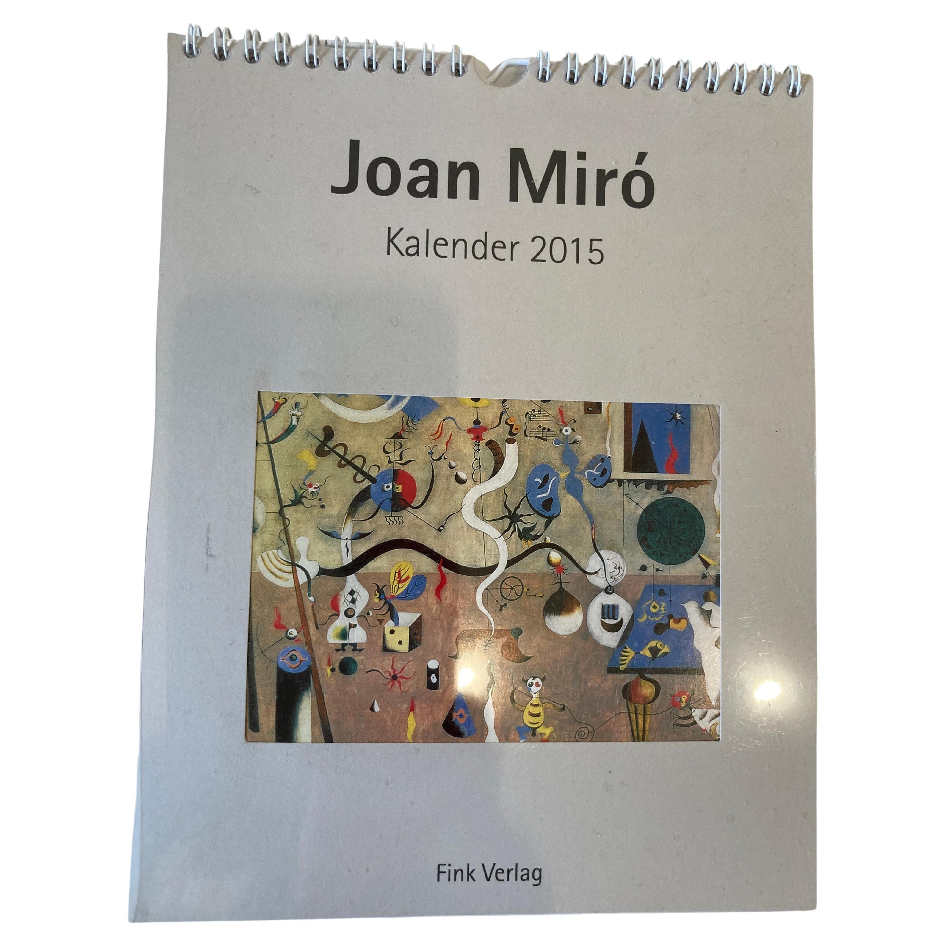 Joan Miro Kalender 2015,
Beautiful artistic calender after the painting of Joan Miro.
This is a beautiful collectible booklet.
 