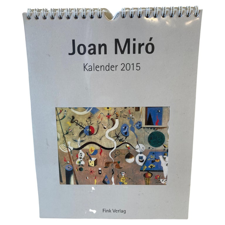 Joan Miro Kalender 2015 For Sale at 1stDibs