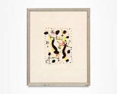 Joan Miró "La Bague du Sanglier" Lithograph, Signed and Numbered, 1967