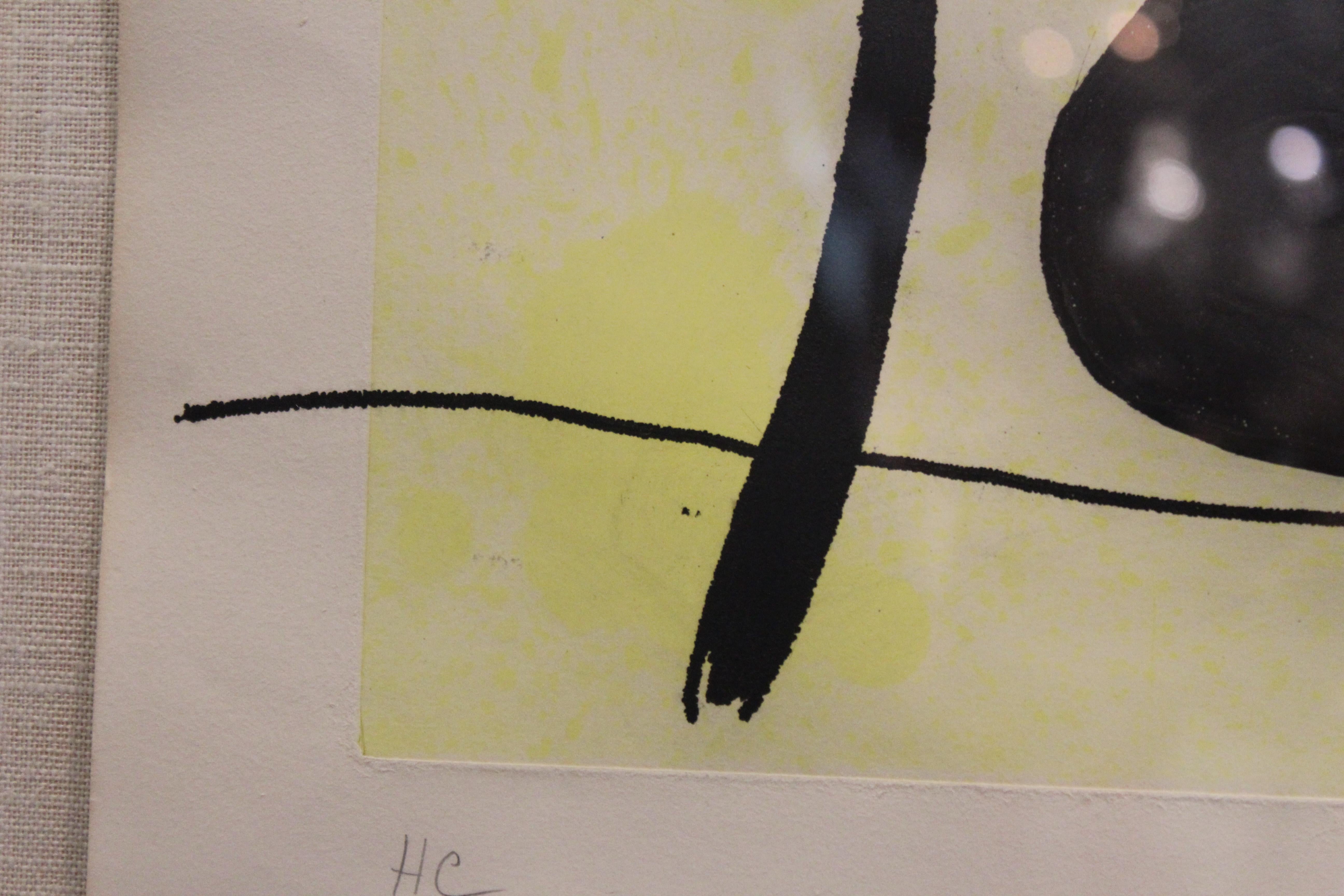 Joan Miro 'La Femme Des Sables' Modern Signed Print 5