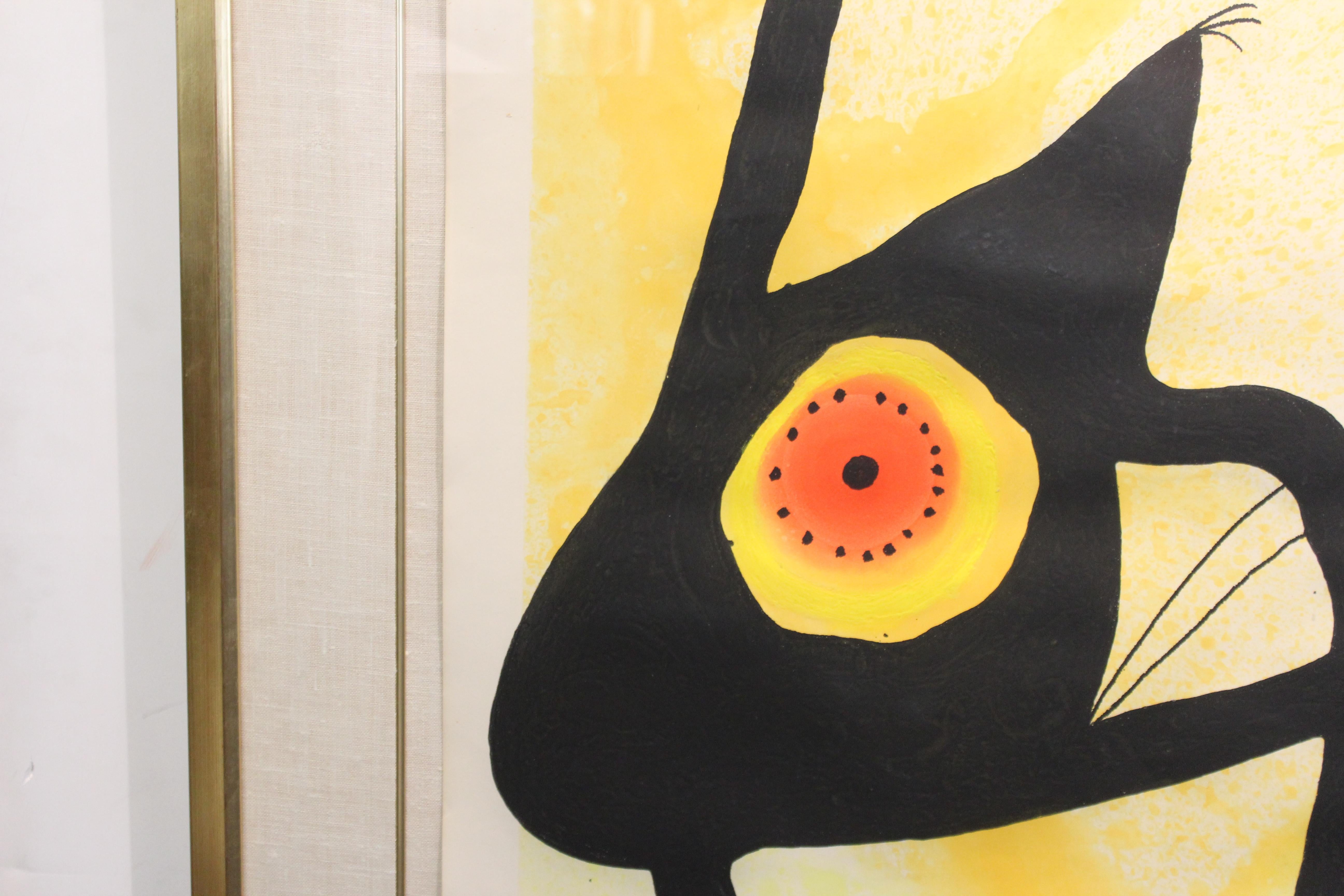 Joan Miro 'La Femme Des Sables' Modern Signed Print 1