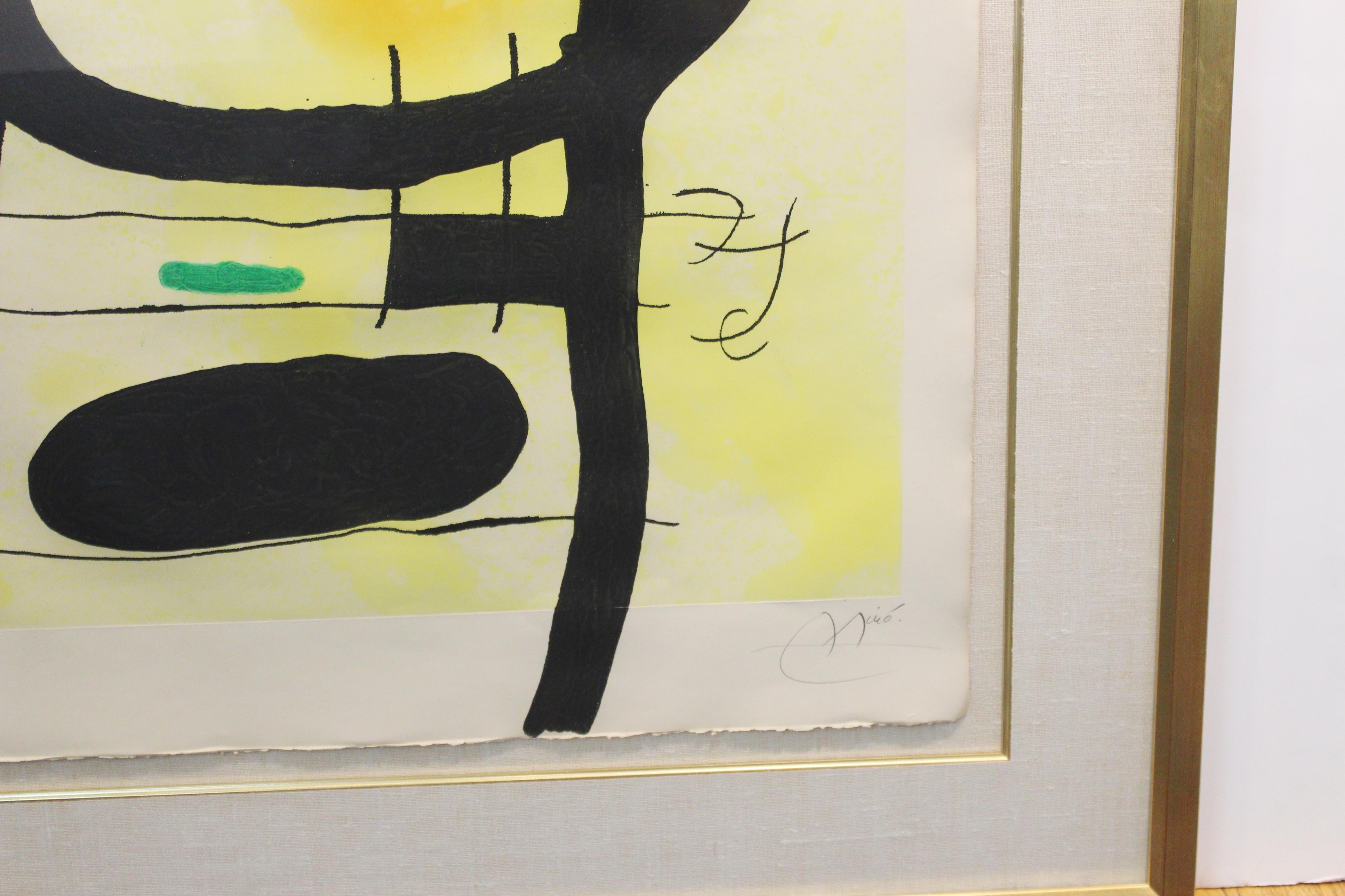 Joan Miro 'La Femme Des Sables' Modern Signed Print 2