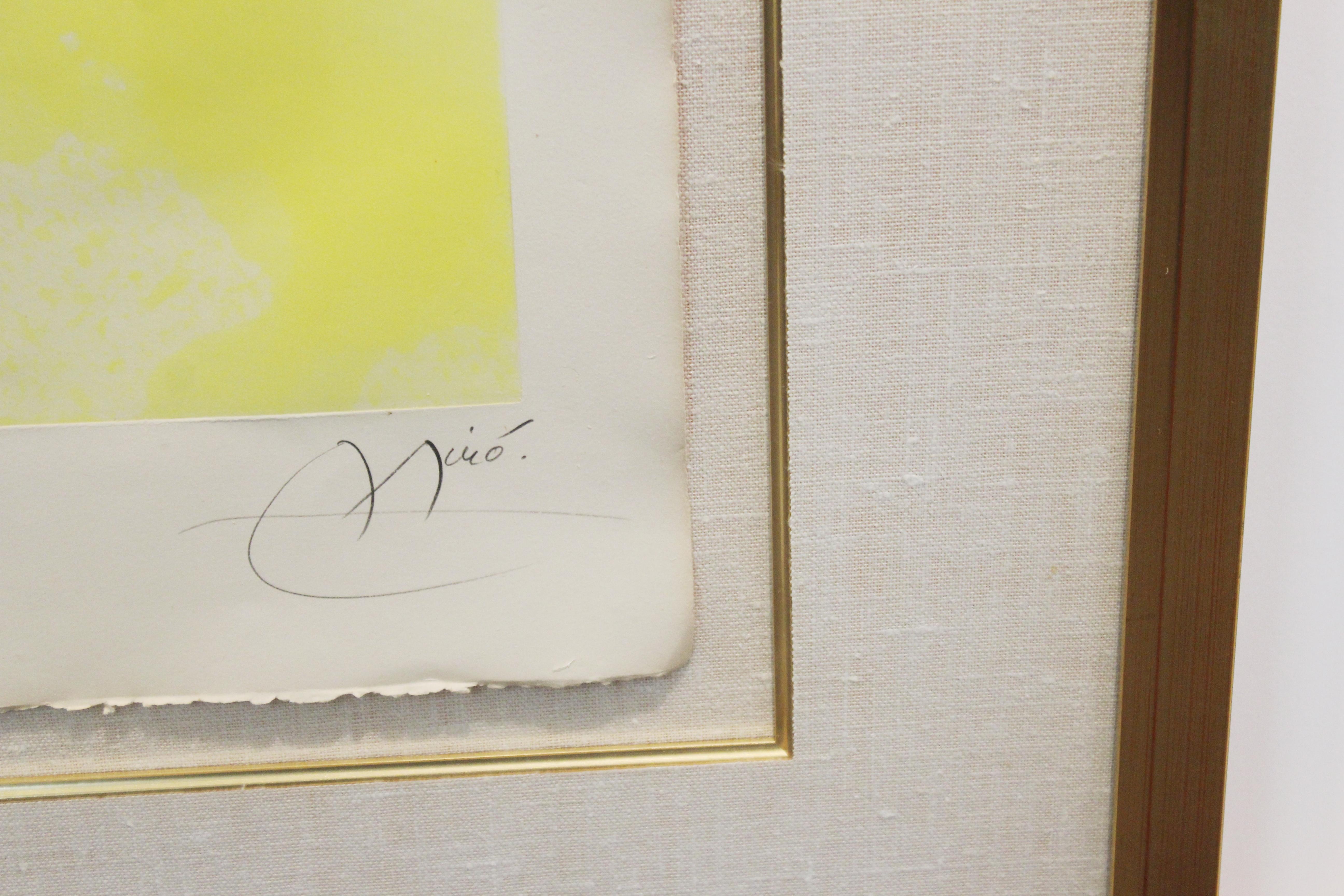 Joan Miro 'La Femme Des Sables' Modern Signed Print 3