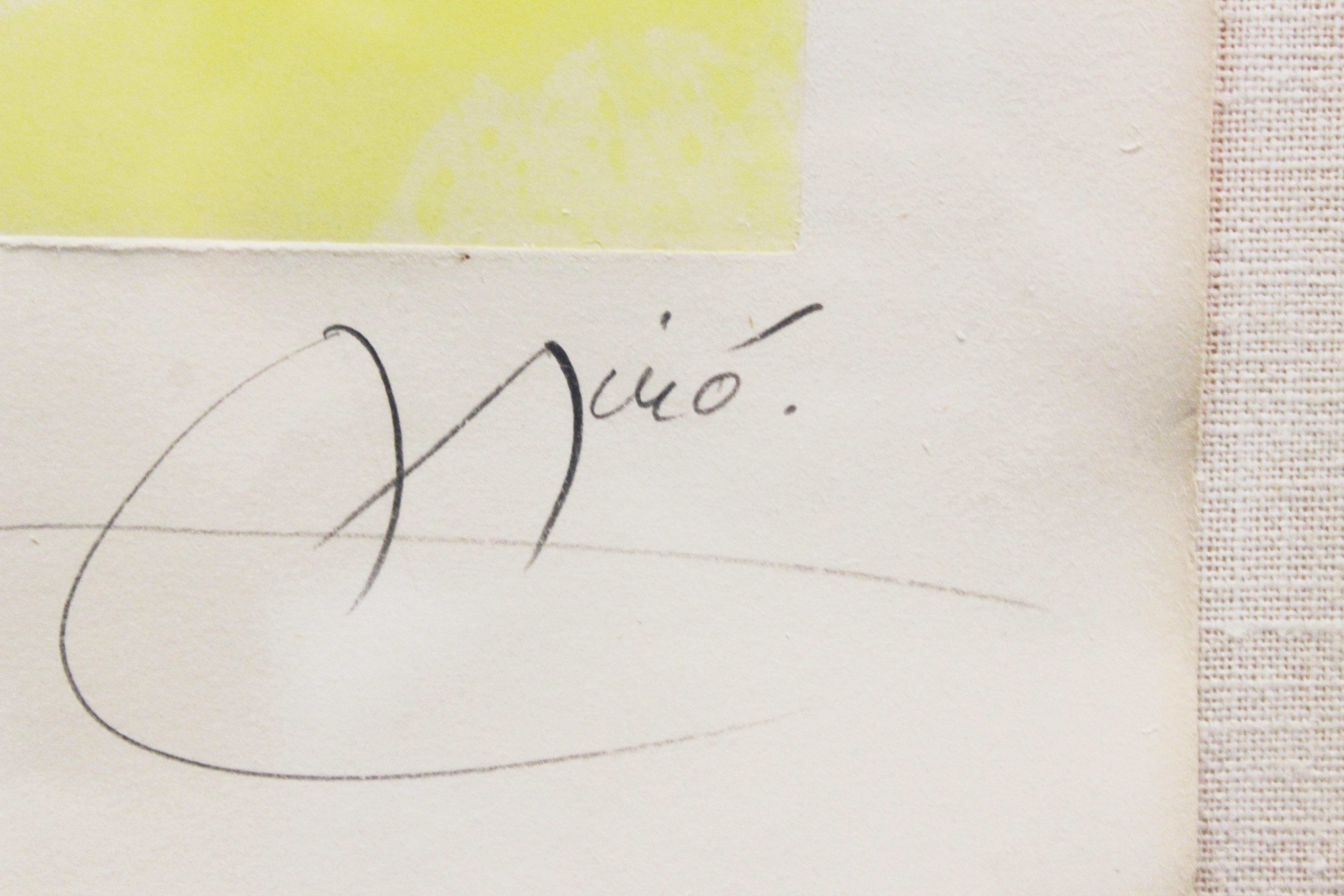 Joan Miro 'La Femme Des Sables' Modern Signed Print 4