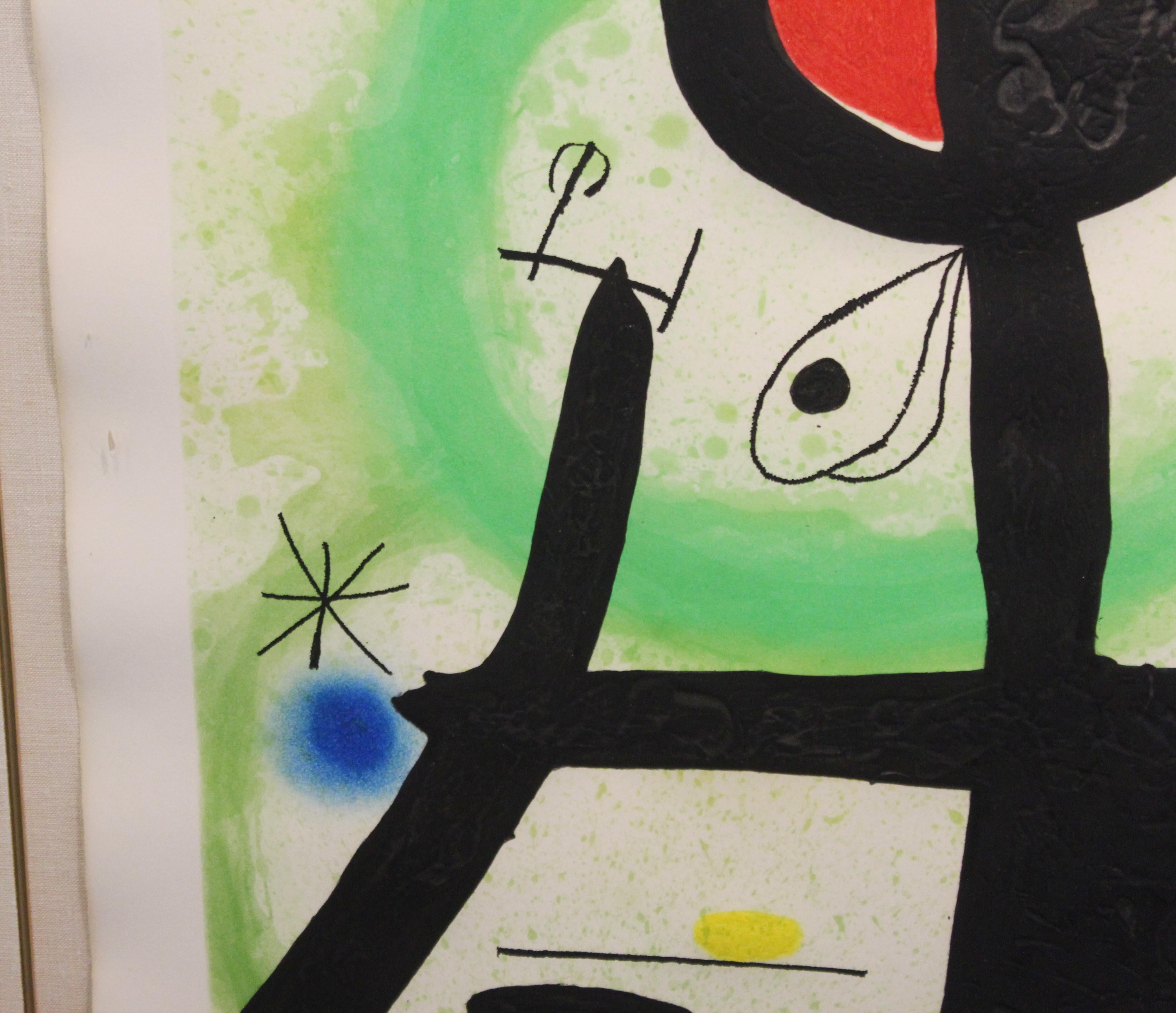Joan Miro 'La Sorciere' Modern Signed Print 2