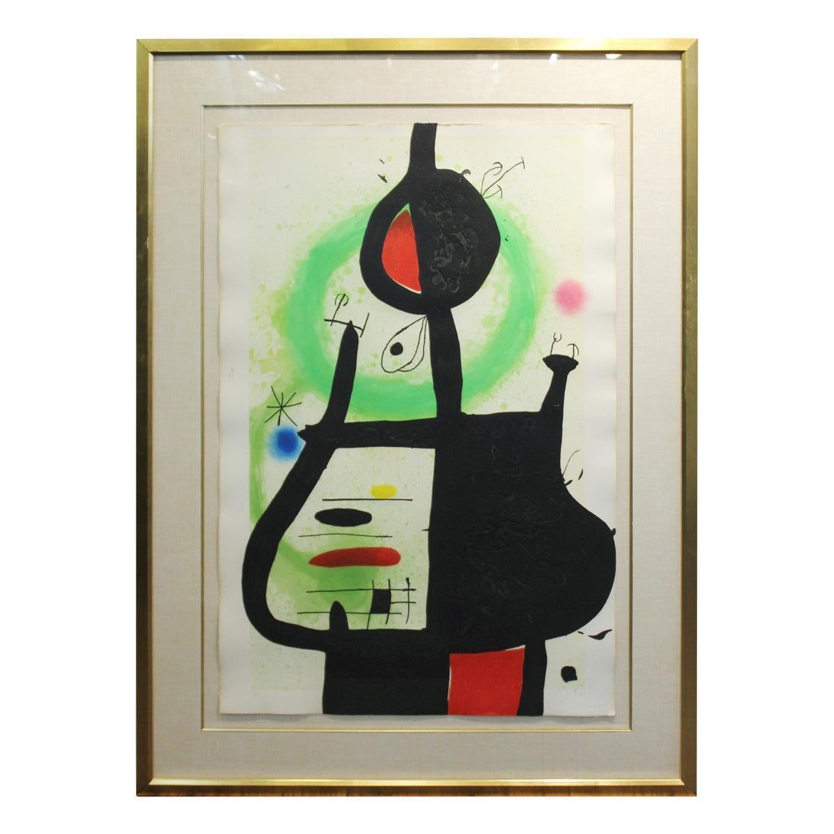Joan Miro 'La Sorciere' Modern Signed Print