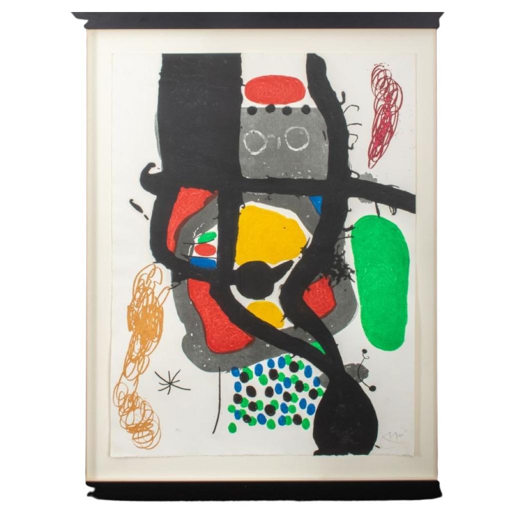 Joan Miro "Le Caissier" Aquatint, 1969 For Sale