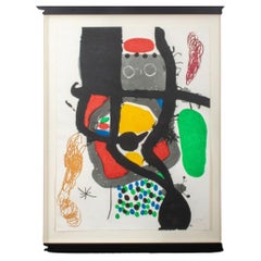 Aquatint « Le Caissier » de Joan Miro, 1969