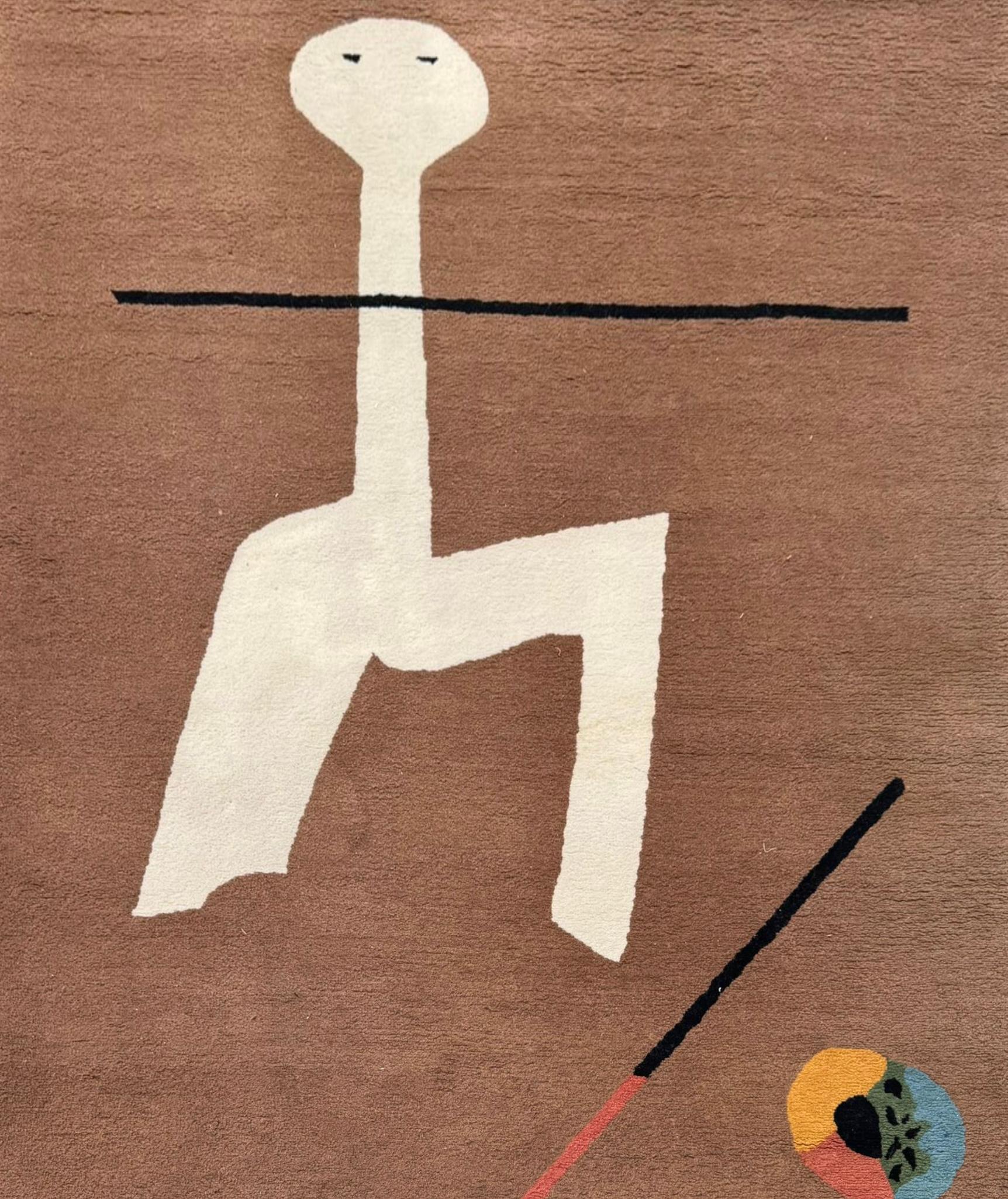 -80.32  x 59.84 in, 204 x 152 cm
-MIRO' ricamato sul retro
-Edizione di  Marie Cuttoli & Galerie Lucie Weill-Seligmann
-Provenienza: Collezione privata europea