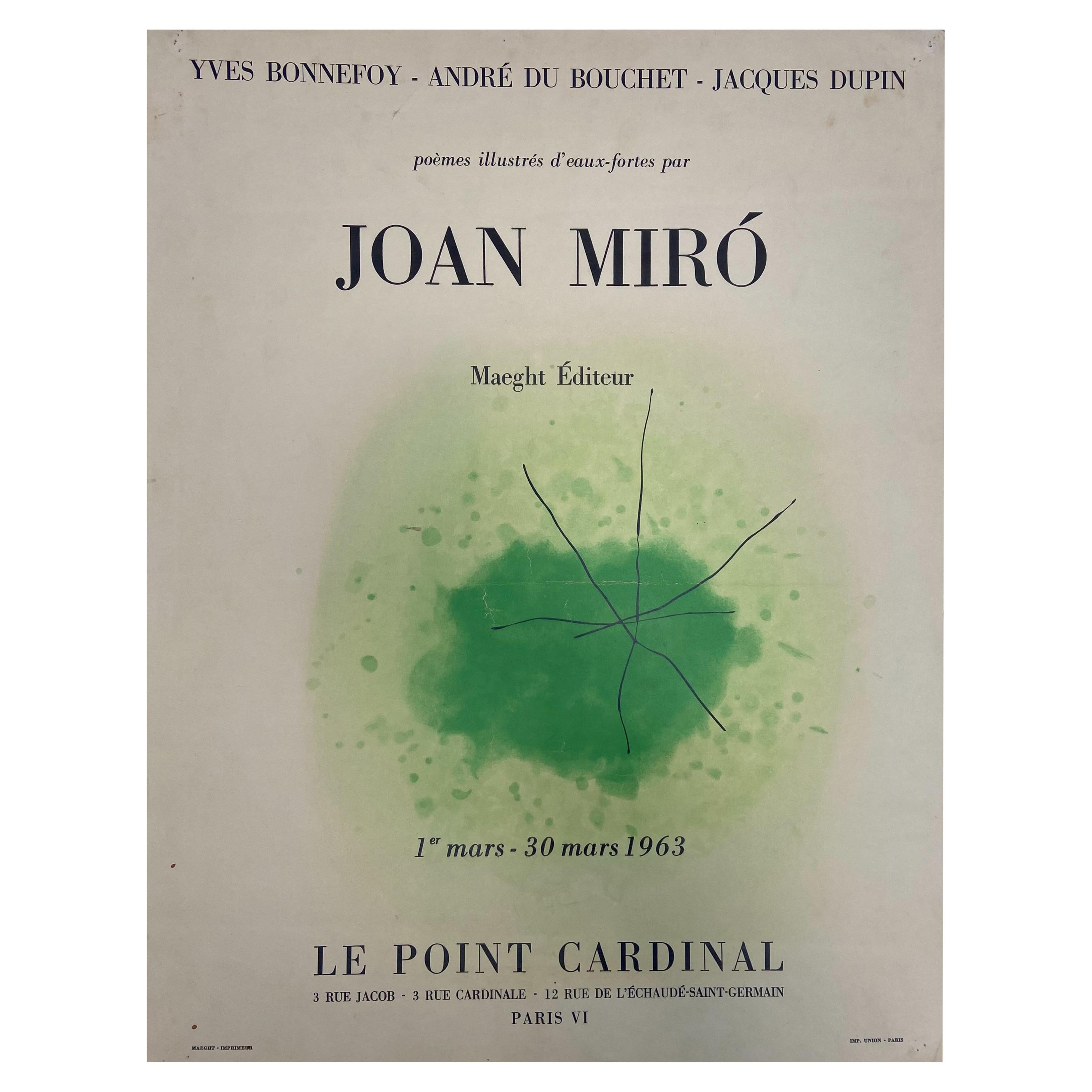 Joan Miro, Le point Cardinal, 1963, Exhibition Poster