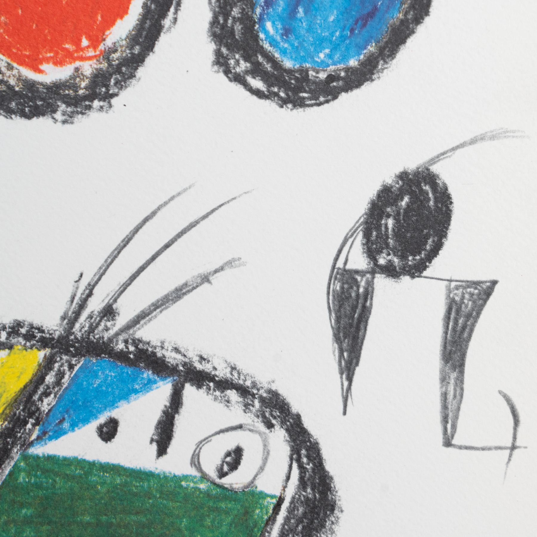 Joan Miró Limited Edition Photolithography, circa 1970 In Good Condition For Sale In Barcelona, Barcelona
