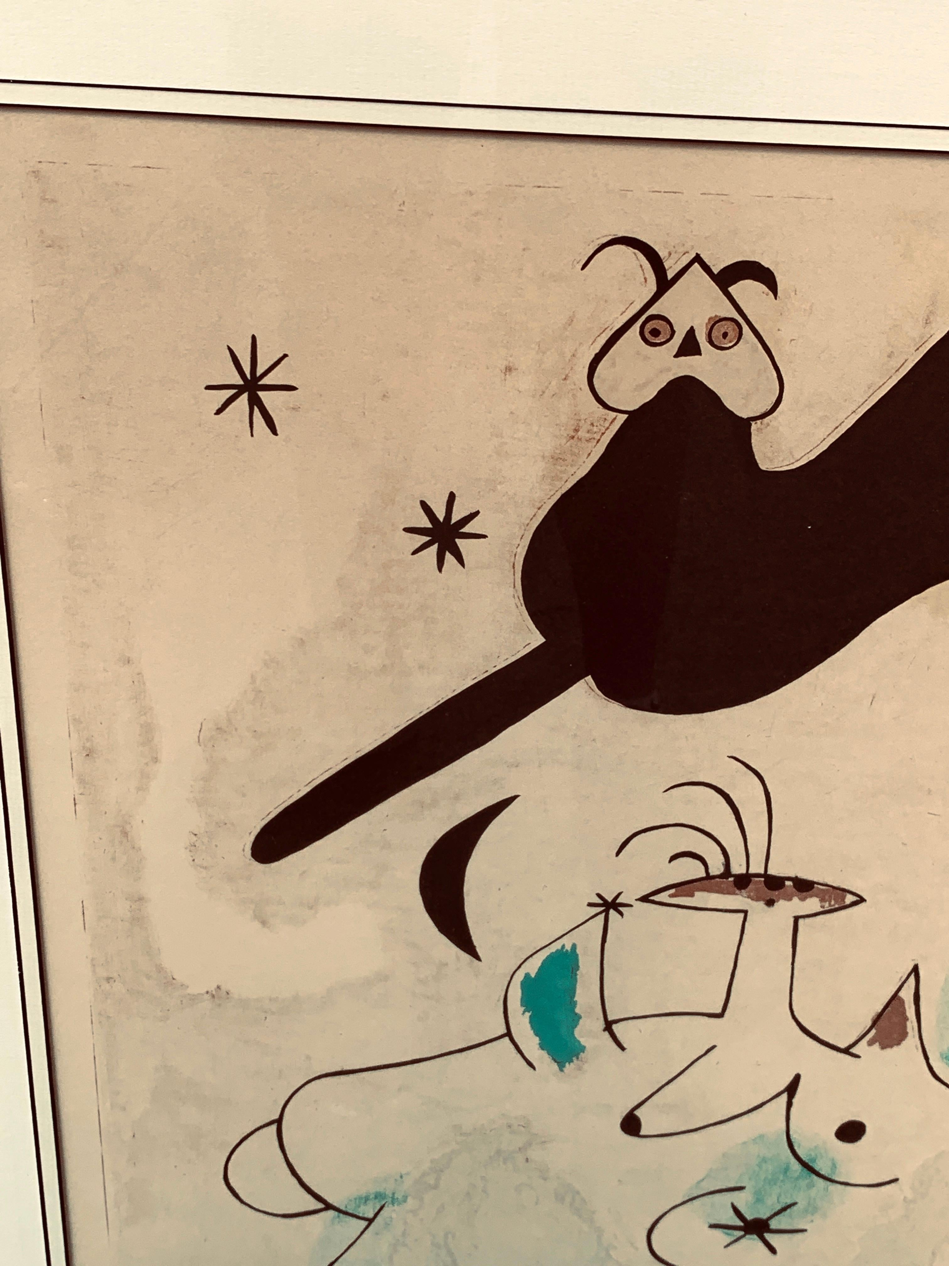 Joan Miro Lithograph 349/375 For Sale 2