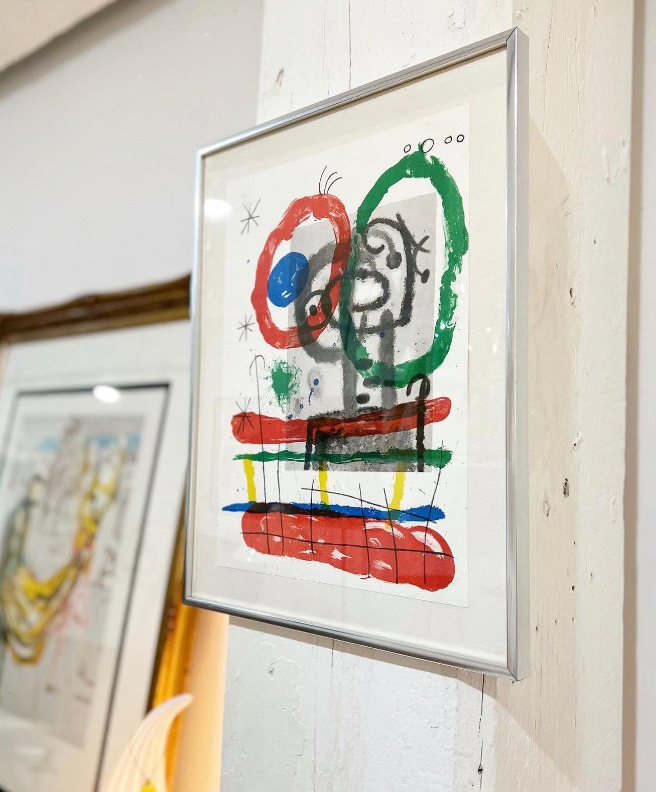 Mid-Century Modern Joan Miró Lithographie, Derriere le Miroir en vente
