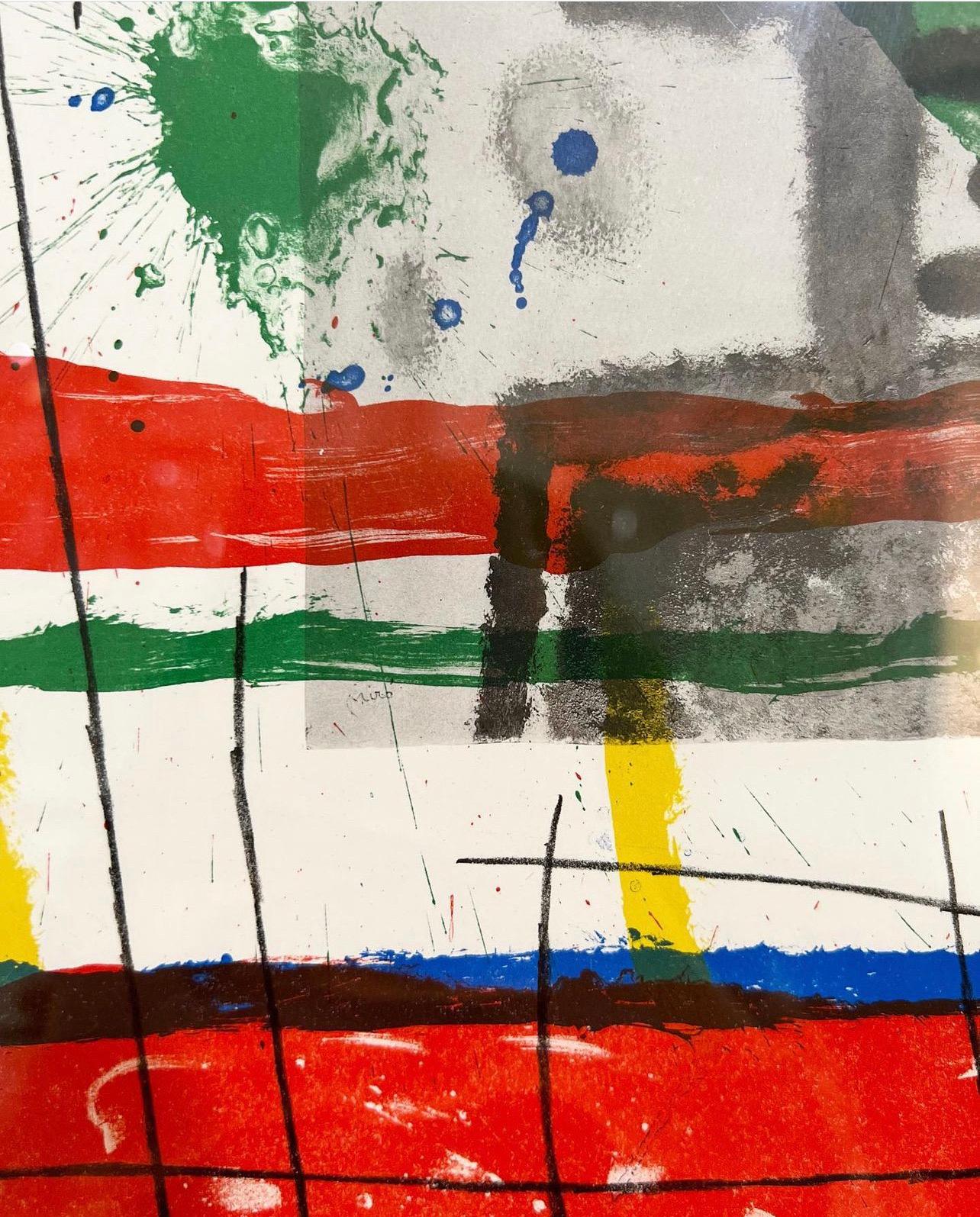 Fin du 20e siècle Joan Miró Lithographie, Derriere le Miroir en vente