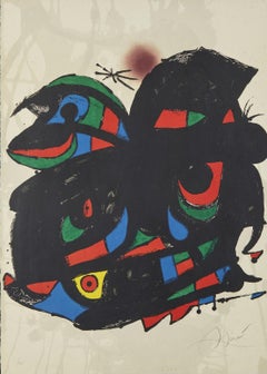 Joan Miró - Lithographie handsigniert und nummeriert 1976