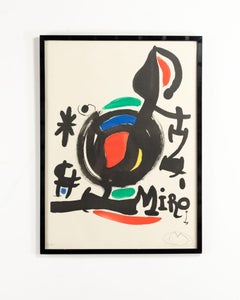Joan Miro Lithograph "Italia 1969" Pencil Signed Printed by SalaGaspar Barcelona