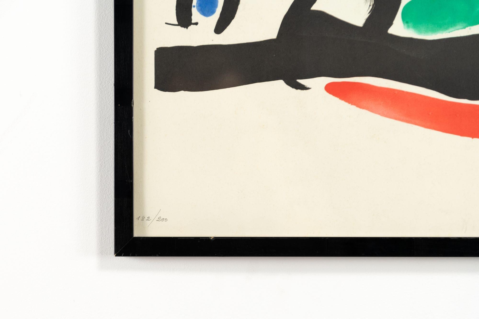 Mid-Century Modern Joan Miro Lithograph 