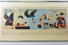 Joan Miro Signed Lithograph "Sur Quatre Murs"