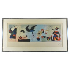 Joan Miro Signed Lithograph "Sur Quatre Murs"
