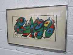 Joan Miro Lithograph Titled "Miro Sculptor Japan, " Signed and Numbered