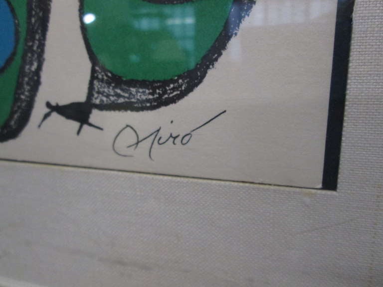 joan miro lithograph signed