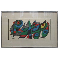 Joan Miro Lithograph Titled "Miro Sculptor Japan," Signed and Numbered