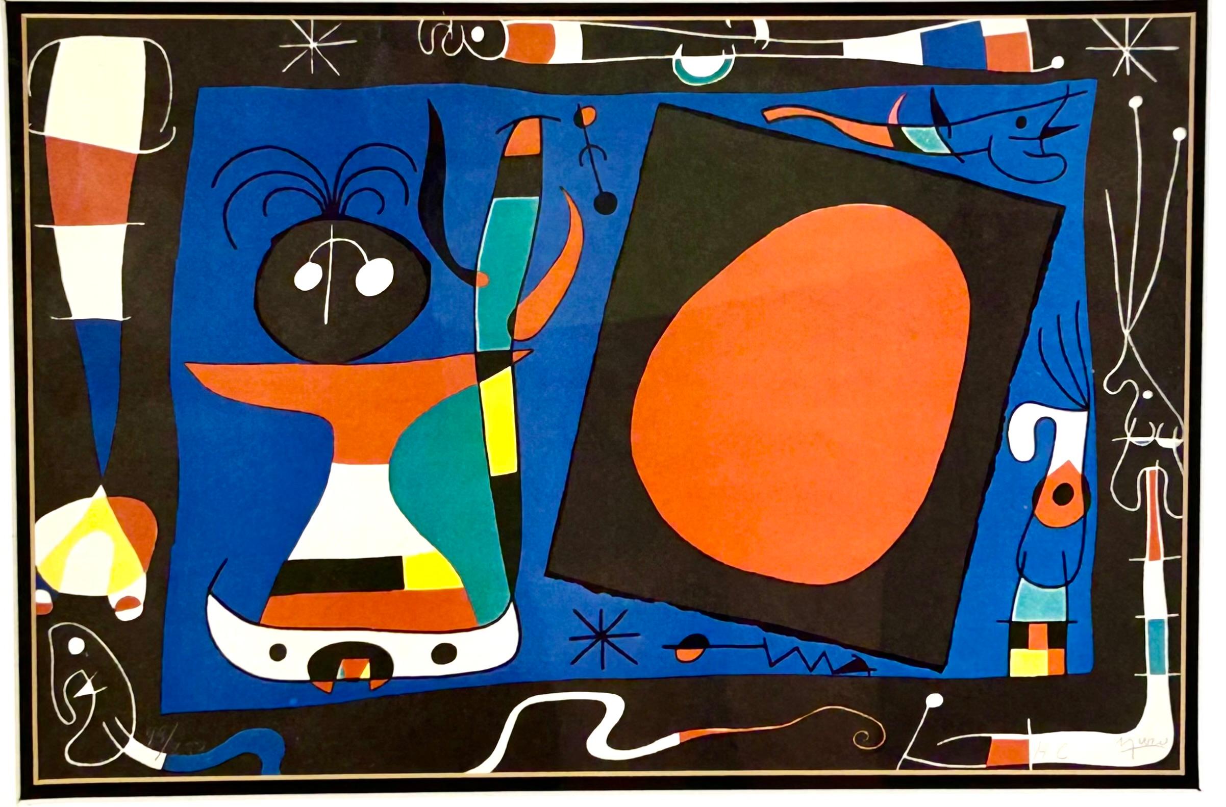 Joan Miro (1893-1983, Catalan) estampe intitulée 