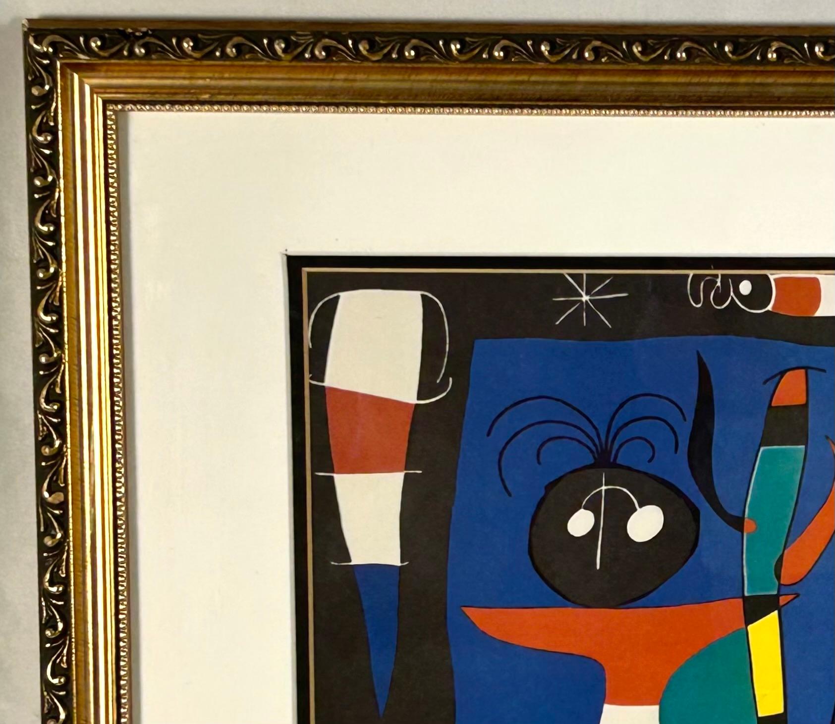 Moderne Lithographie de Joan Miró, 