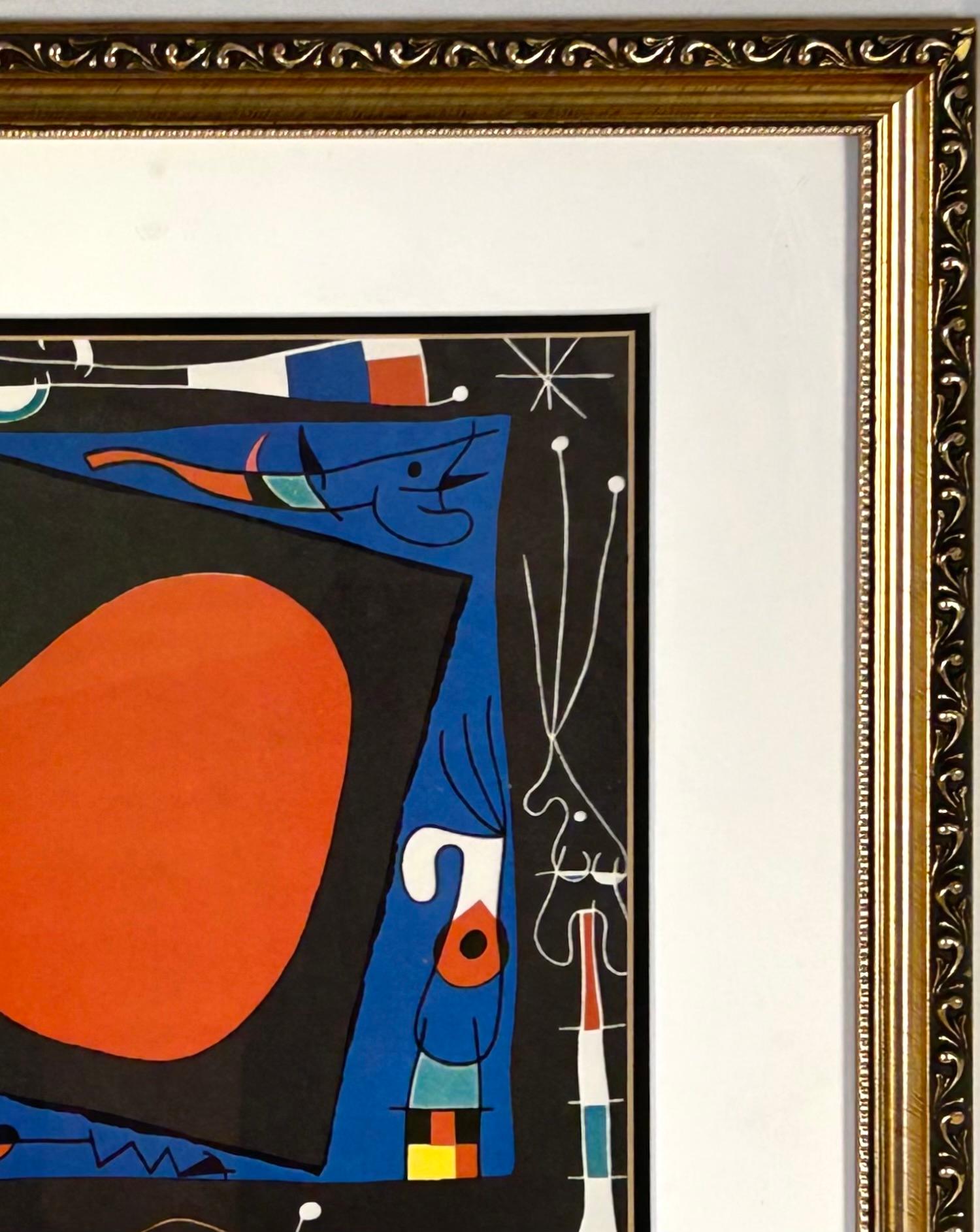 Espagnol Lithographie de Joan Miró, 