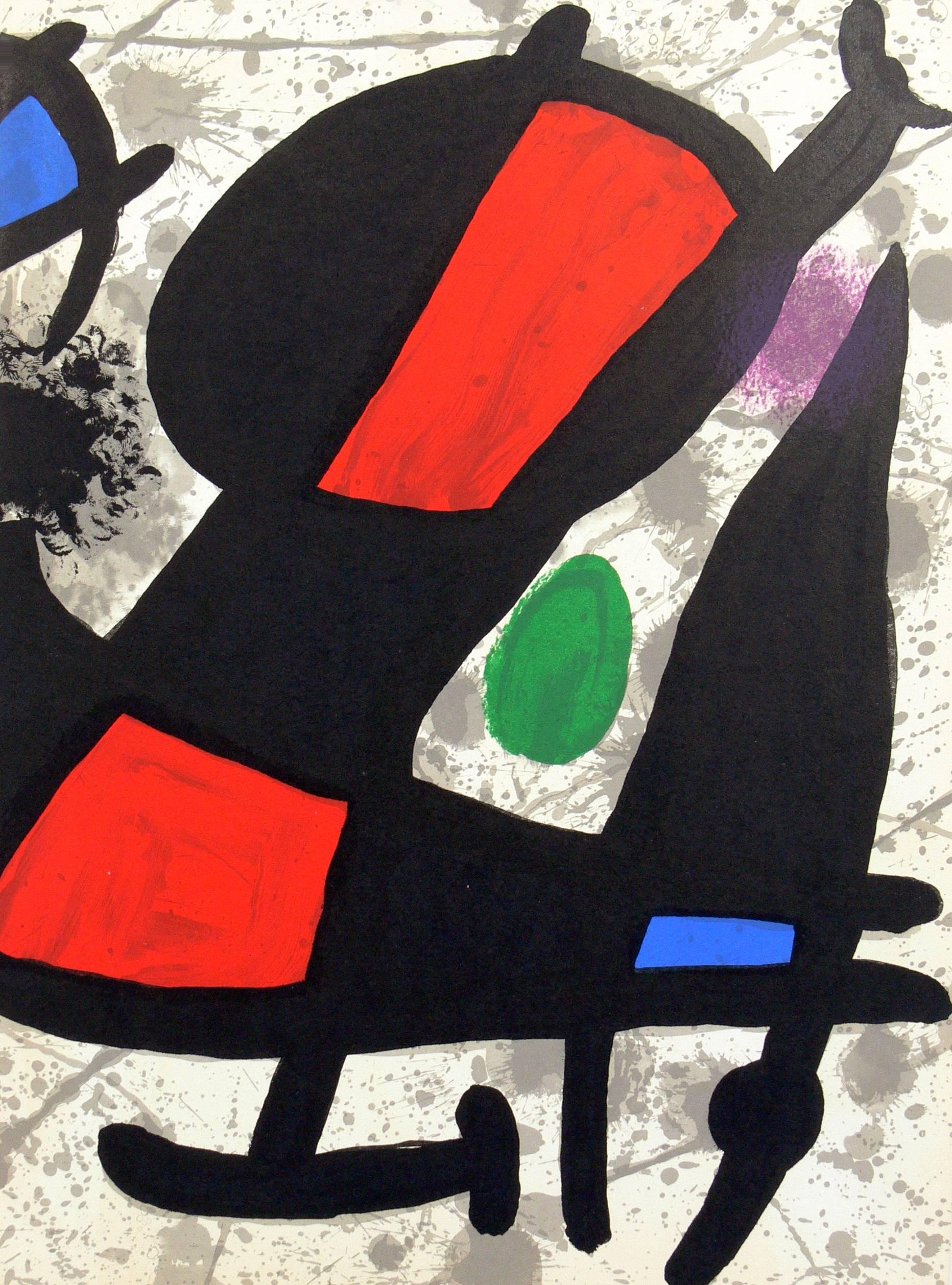 Mid-Century Modern Lithographies Joan Miró en vente