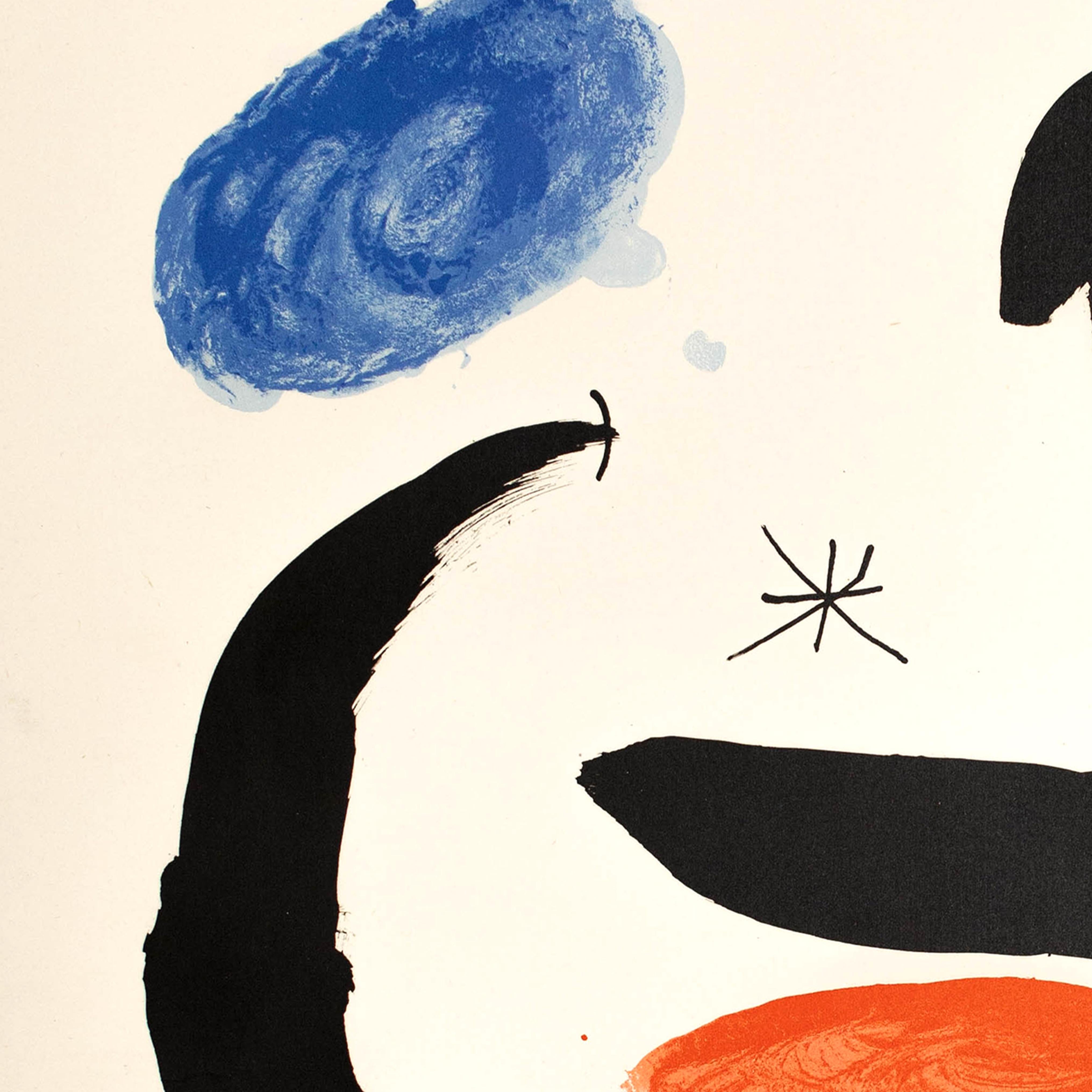 Espagnol Joan Miró Lithographie, vers 1950 en vente