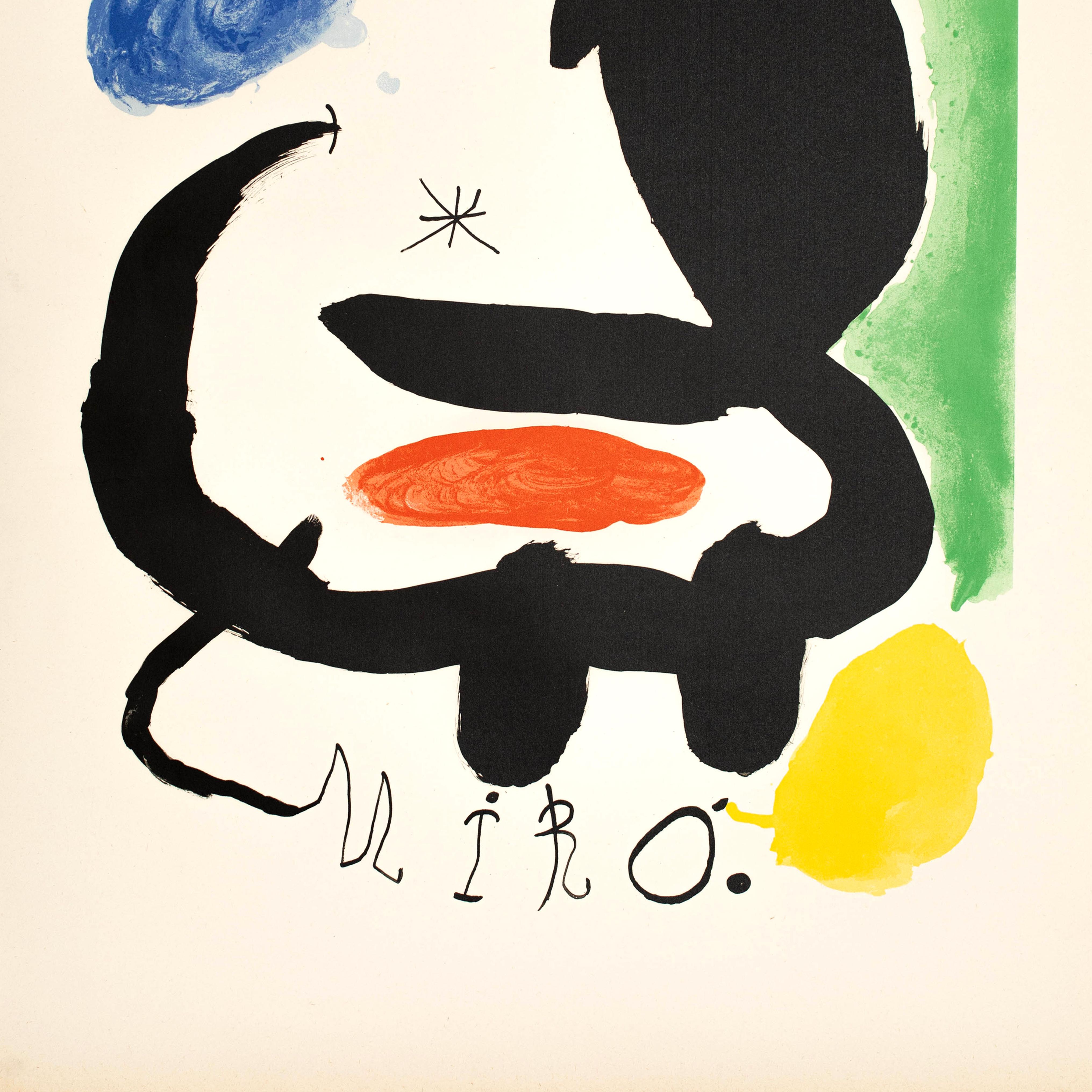 Mid-Century Modern Joan Miró Lithography, circa 1950 For Sale