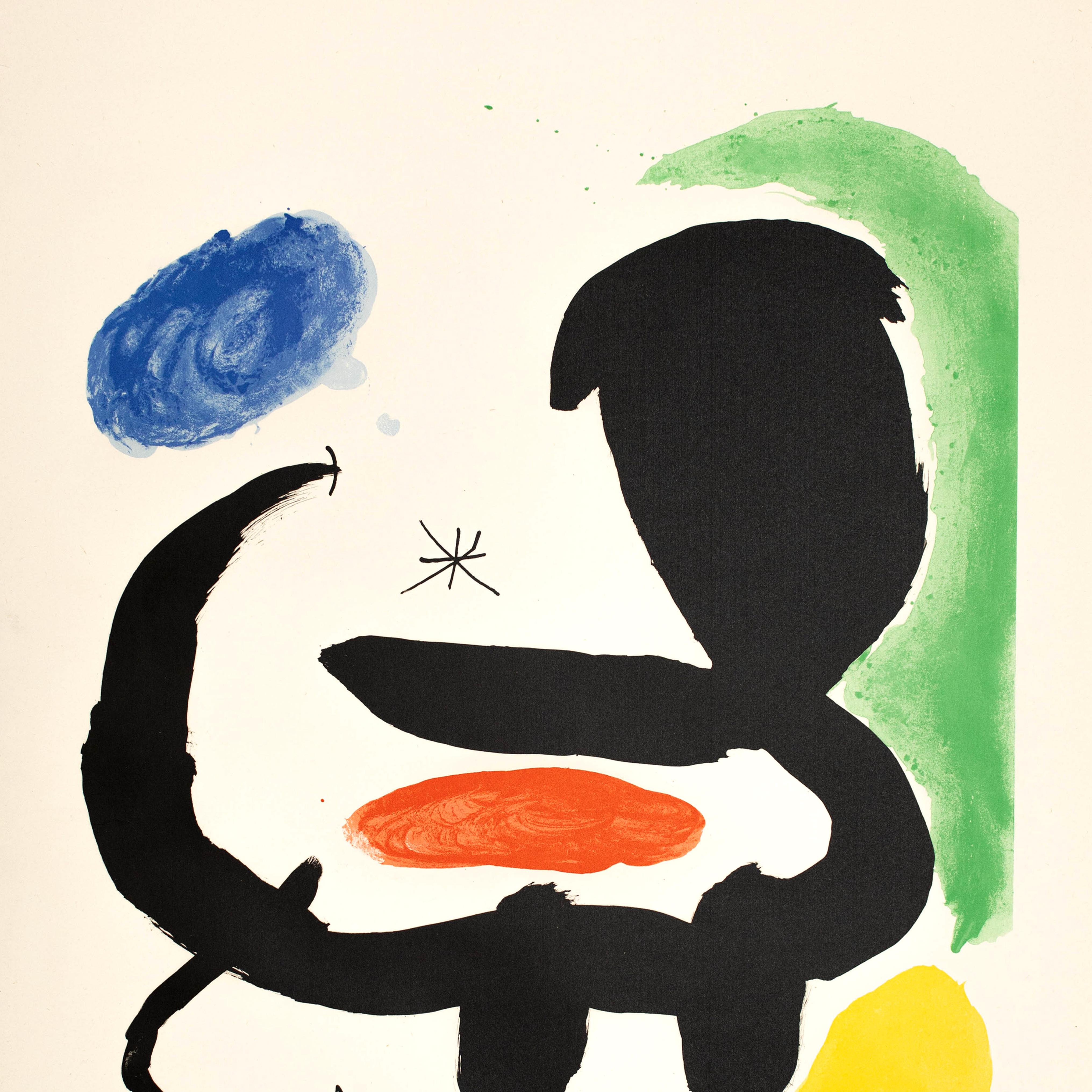 Milieu du XXe siècle Joan Miró Lithographie, vers 1950 en vente