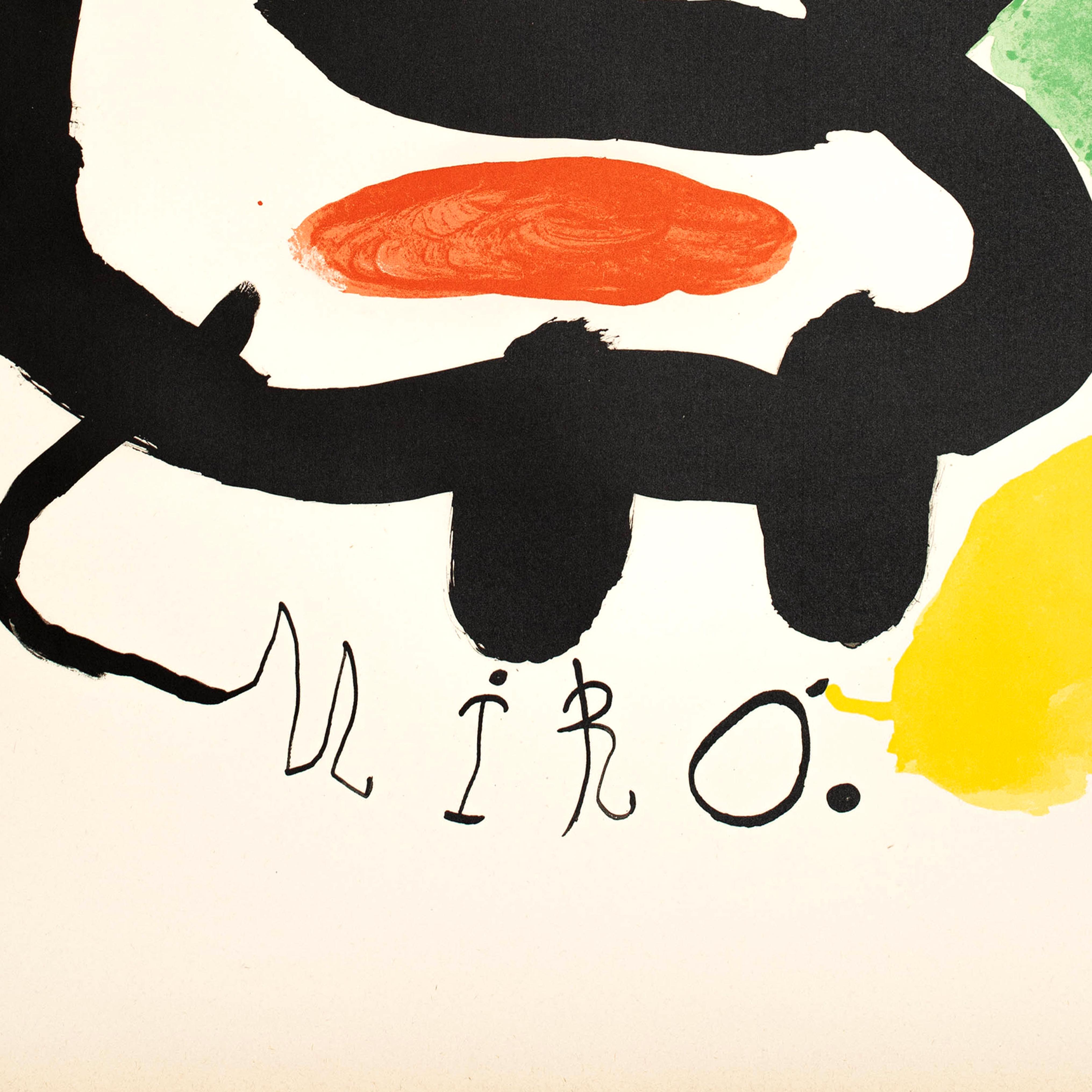 Papier Joan Miró Lithographie, vers 1950 en vente