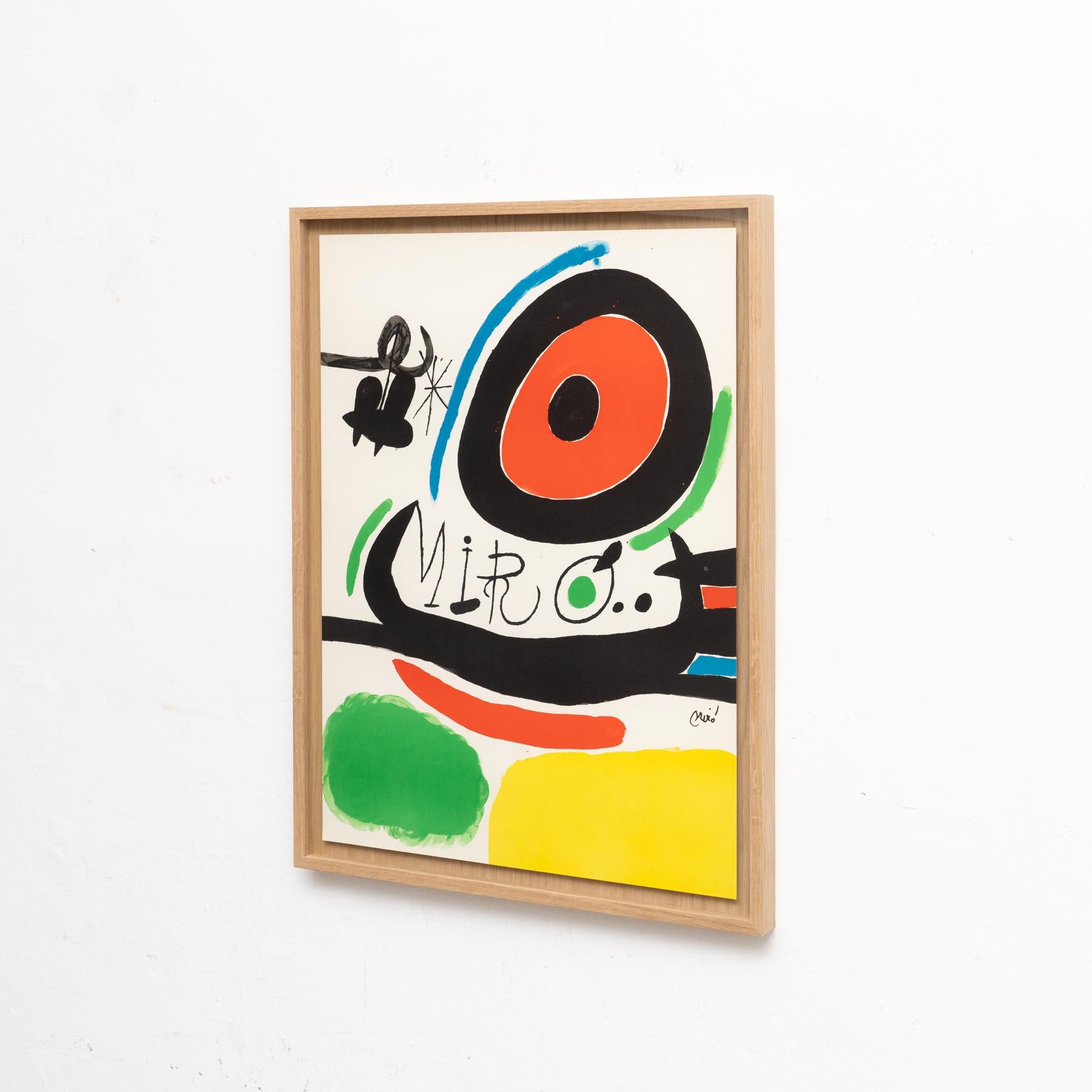 Mid-Century Modern Joan Miró Lithography, Les Essències De La Terra i Ma De Proverbis, 1970 For Sale