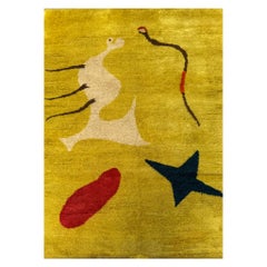 Joan Miró - "Mangouste", Moderner französischer Gobelinteppich