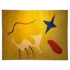Joan Miró - "Mangouste", Tappeto arazzo moderno francese