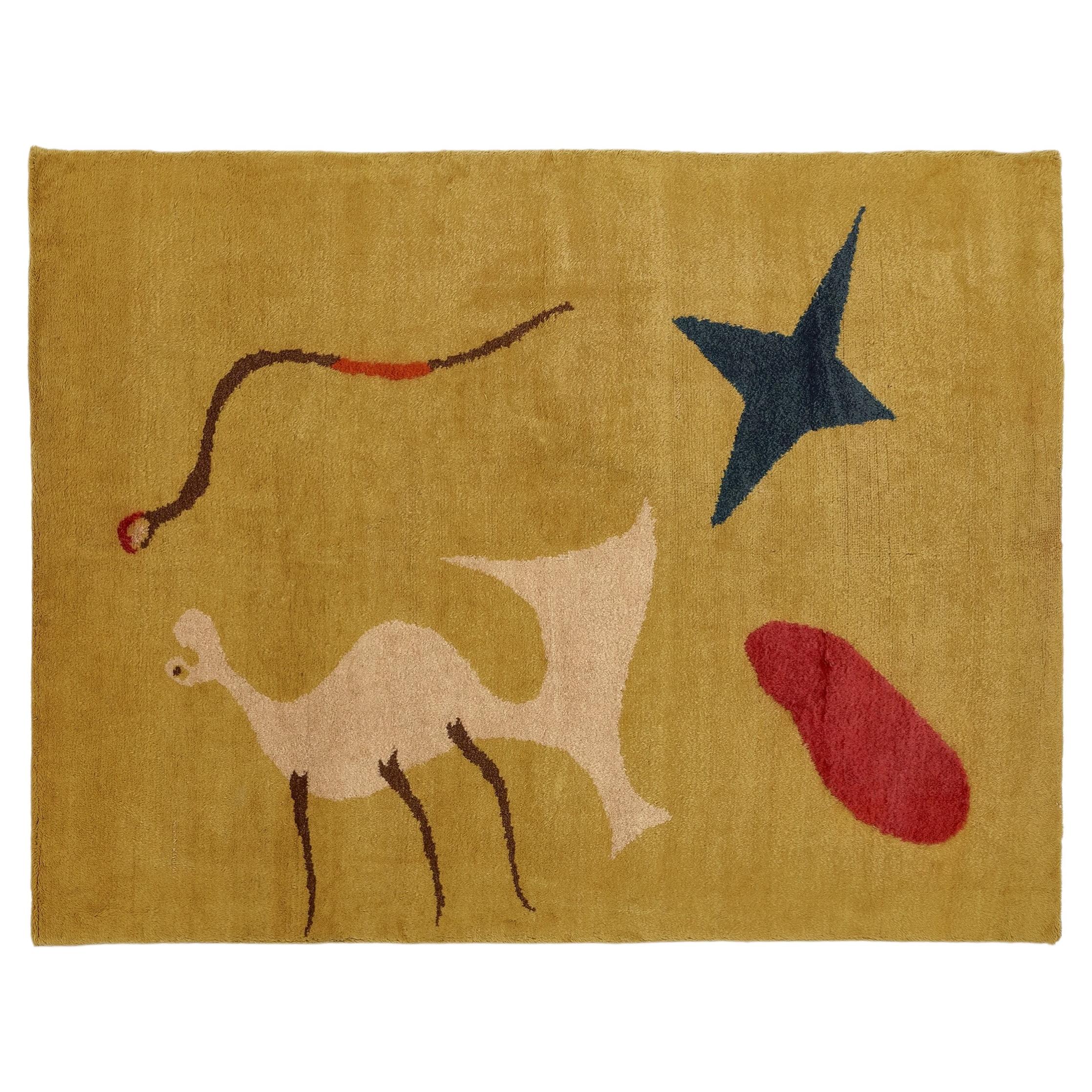 Joan Miró – "Mangouste", Original Wool Tapestry Rug