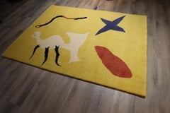 Tapis en laine « Mangouste » de Joan Miró, vers 1960, édition Cuttoli Weil