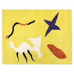 Tapis en laine « Mangouste » de Joan Miró, vers 1960, édition Cuttoli Weil