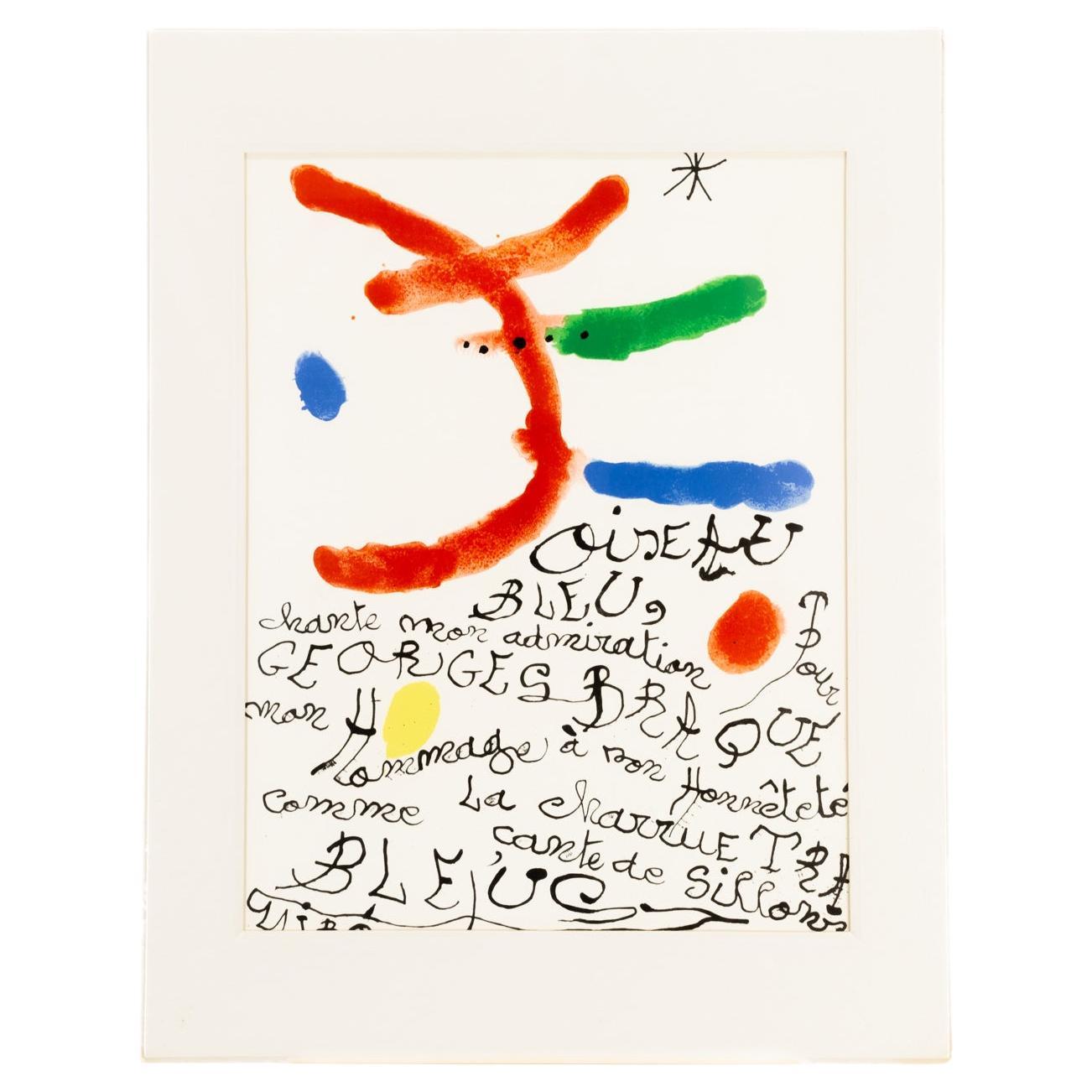 Joan Miro Mid Century Art Print