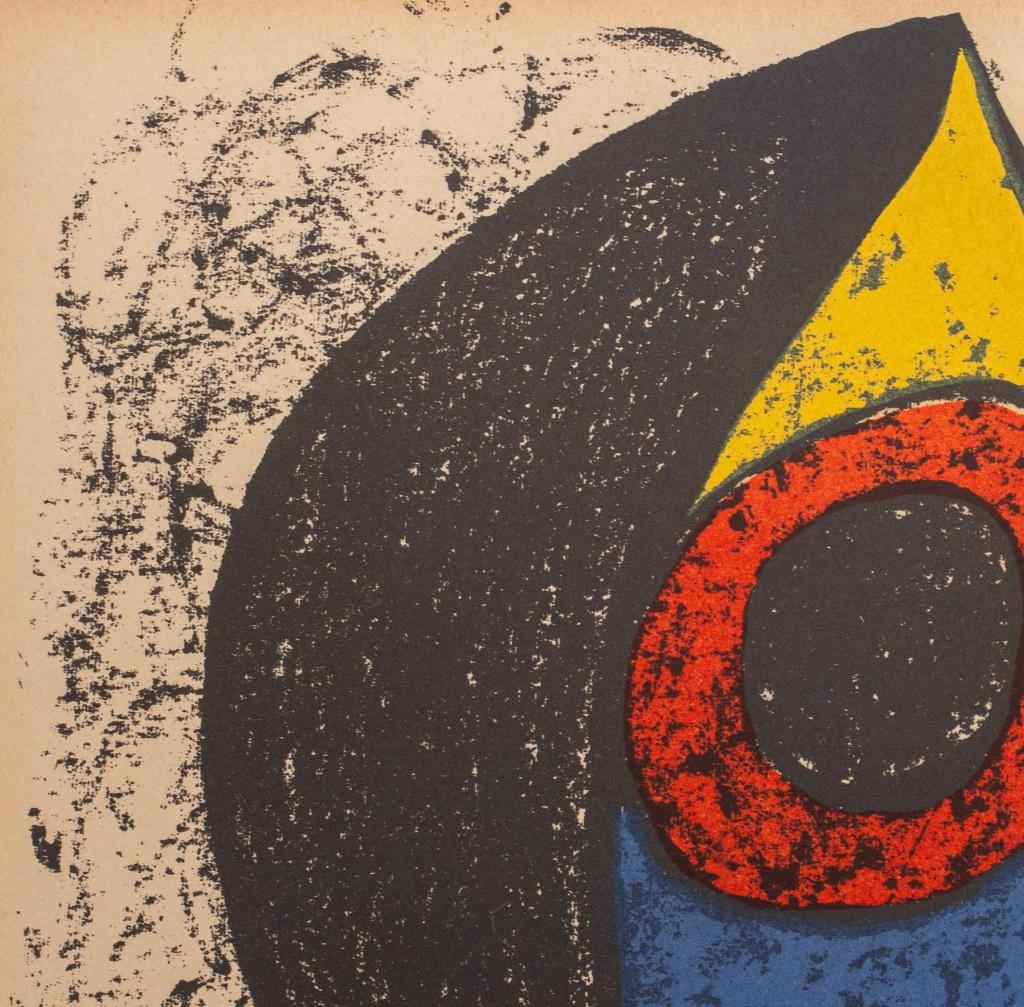 Joan Miro „Miro a l'Encre“ Farblithographie (Vergoldet)